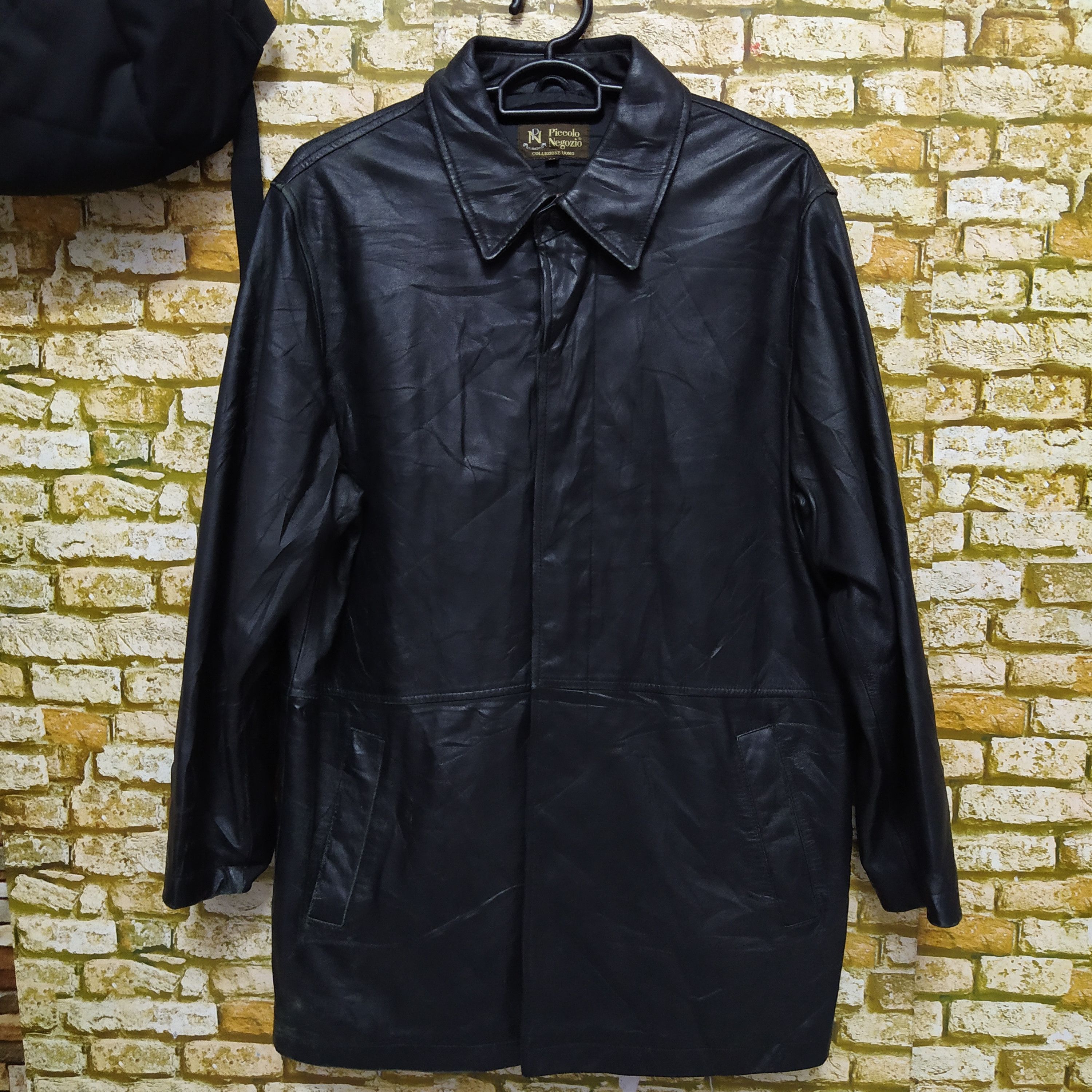 Designer × Salvatore Piccolo PICCOLO NEGOZIO LEATHER JACKET ITALIAN DESIGNER (D505) Size US M / EU 48-50 / 2 - 1 Thumbnail