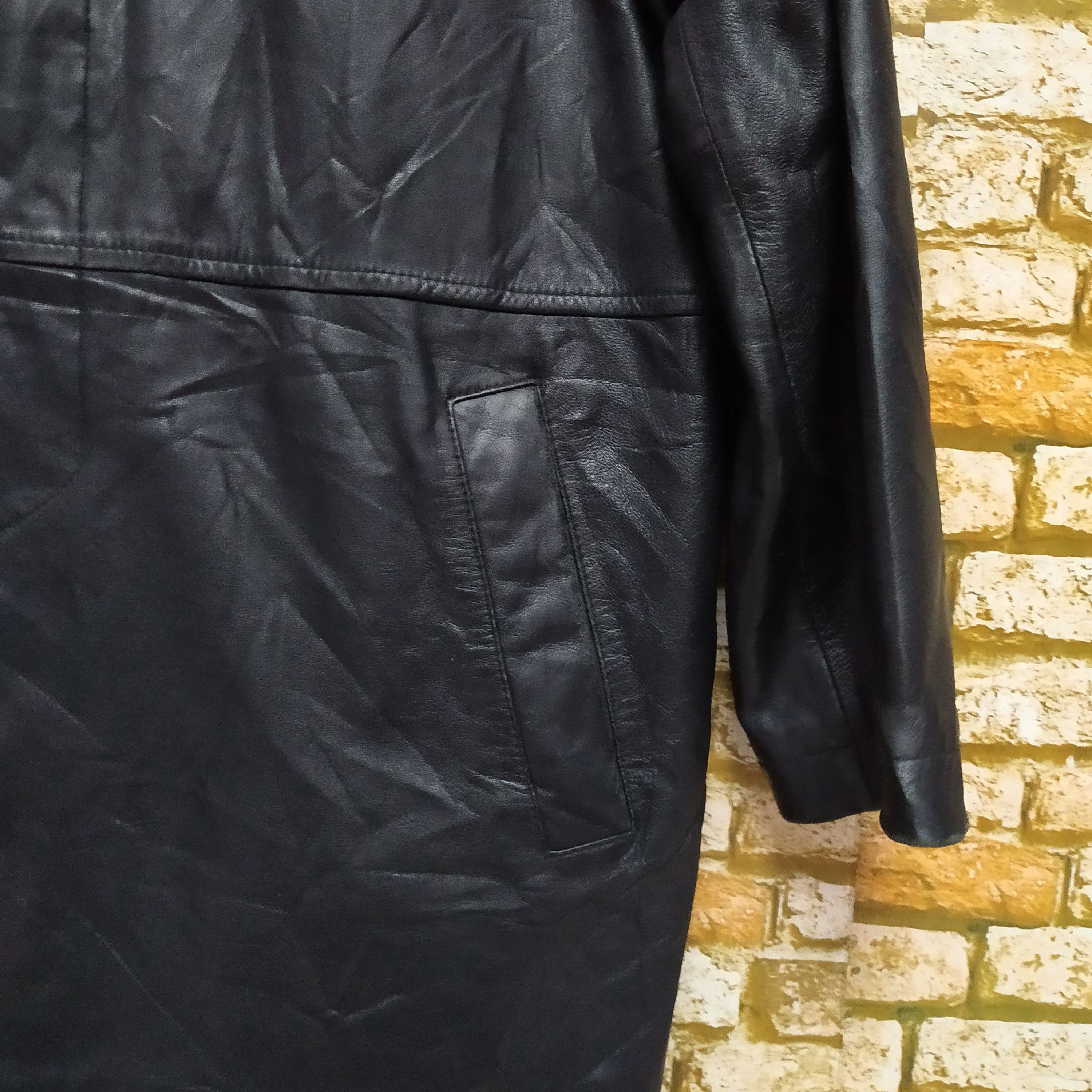 Designer × Salvatore Piccolo PICCOLO NEGOZIO LEATHER JACKET ITALIAN DESIGNER (D505) Size US M / EU 48-50 / 2 - 2 Thumbnail