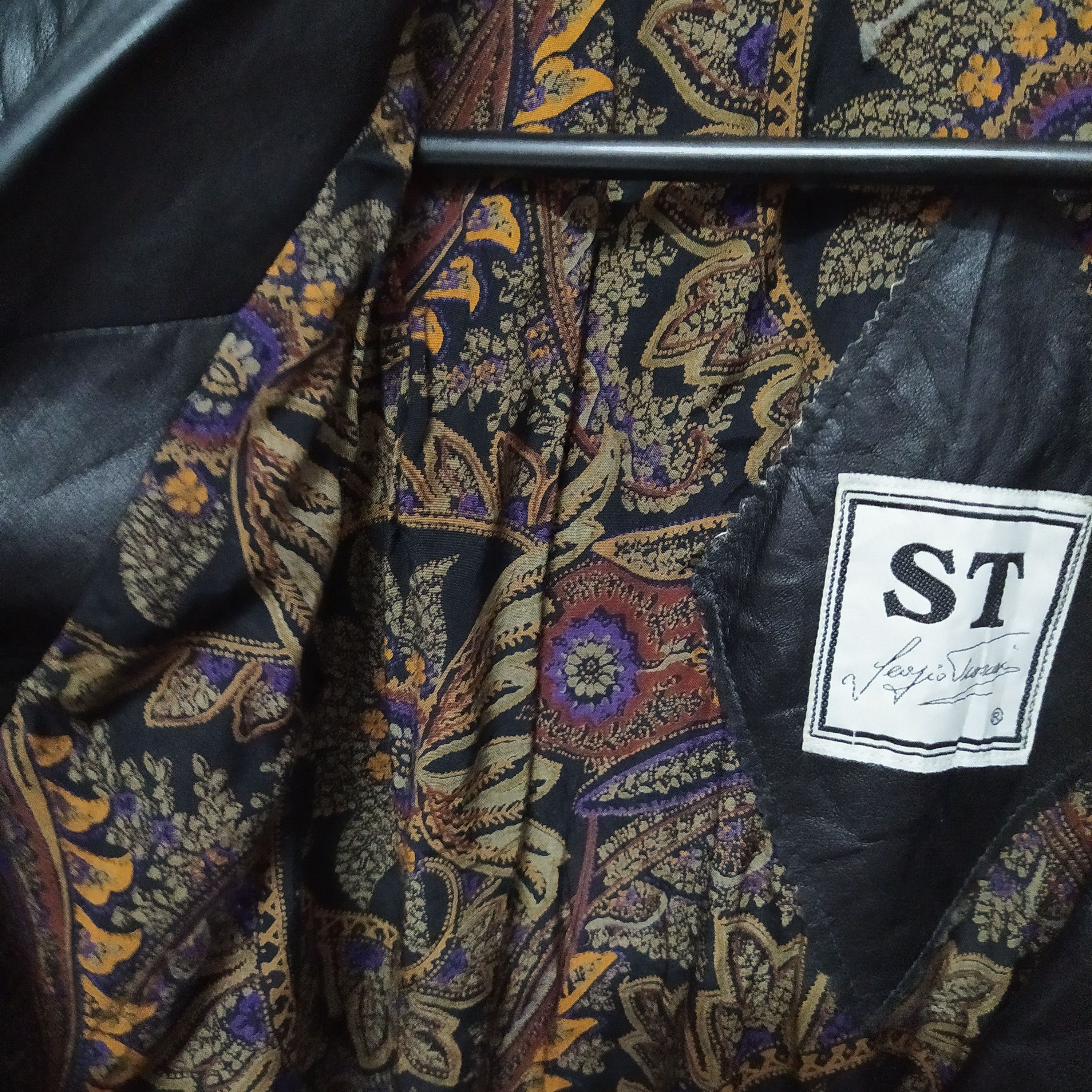 Sergio Tacchini VTG ST by SERGIO TACHHINI LEATHER JACKET (D506) Size US L / EU 52-54 / 3 - 3 Thumbnail