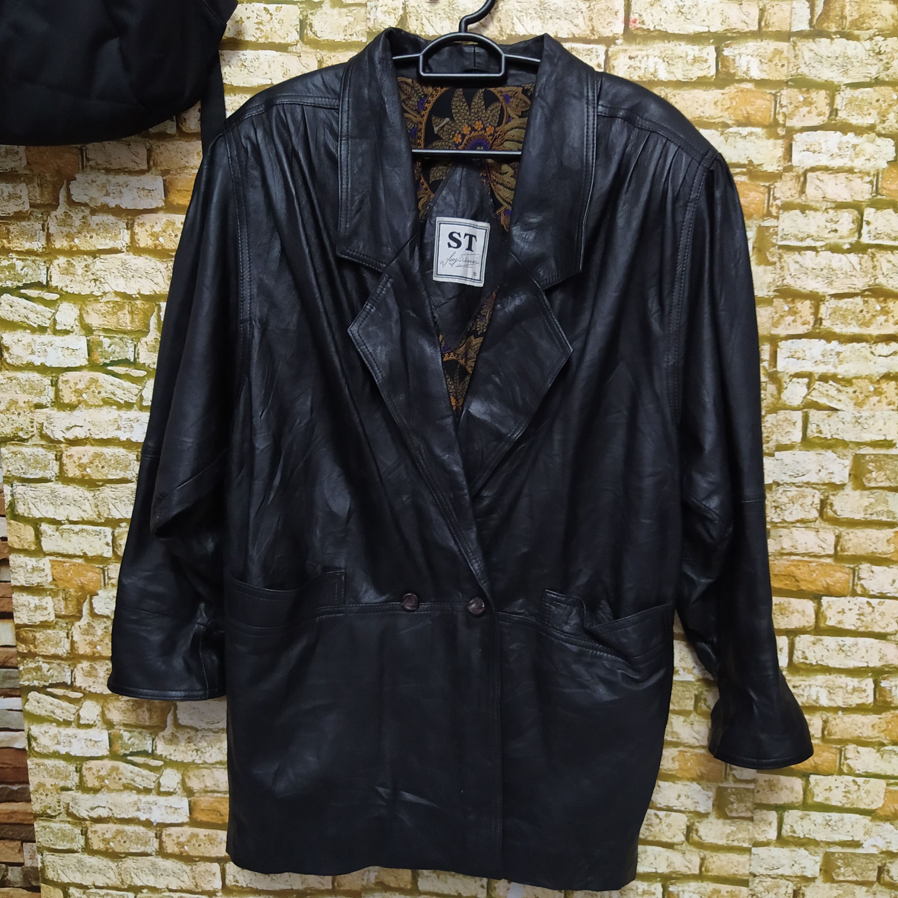Sergio Tacchini VTG ST by SERGIO TACHHINI LEATHER JACKET (D506) Size US L / EU 52-54 / 3 - 1 Thumbnail