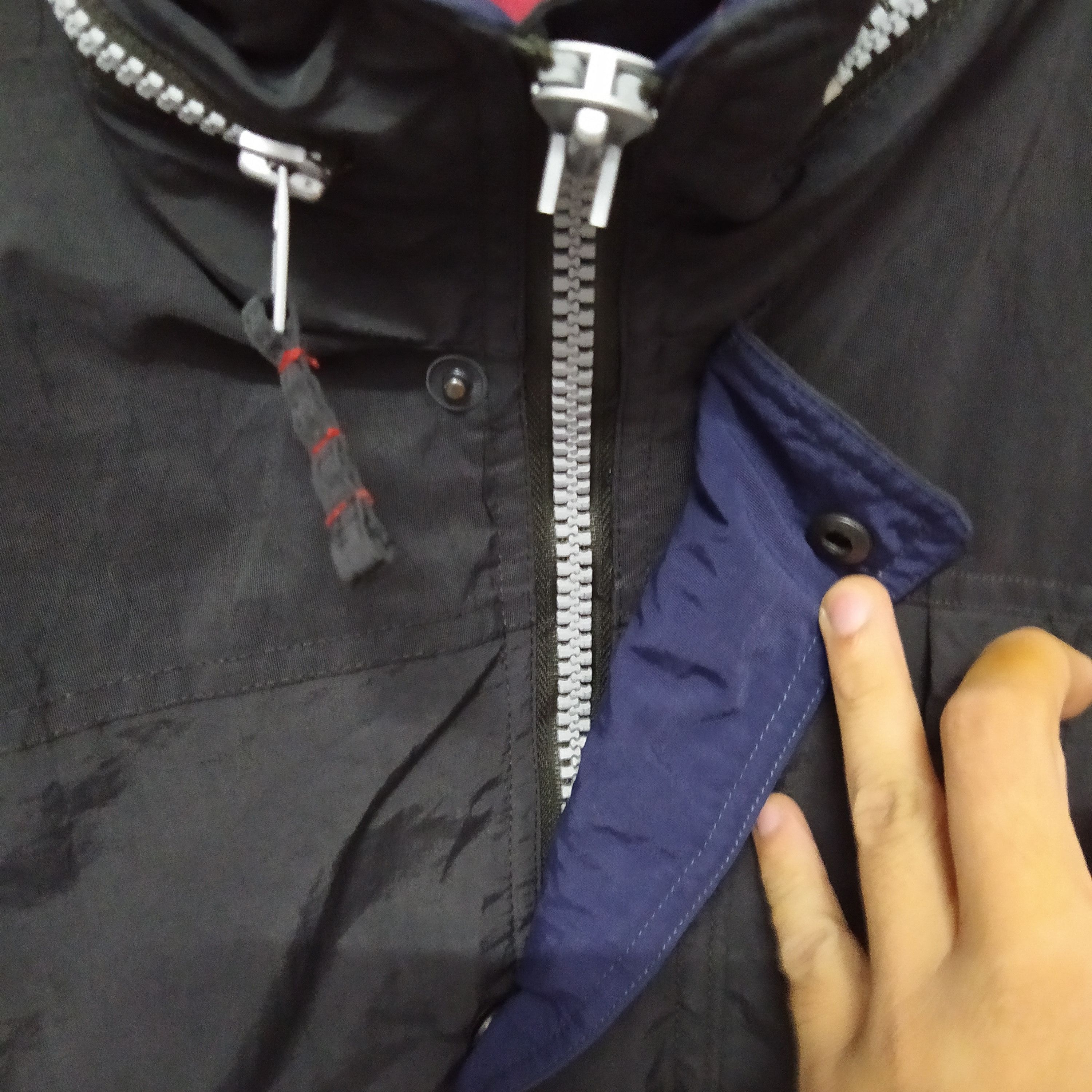 Mercedes-Benz × Vintage 90s MERCEDES BENZ EMBROIDERRED PUFFLE LONG JACKET (D507) Size US L / EU 52-54 / 3 - 9 Thumbnail