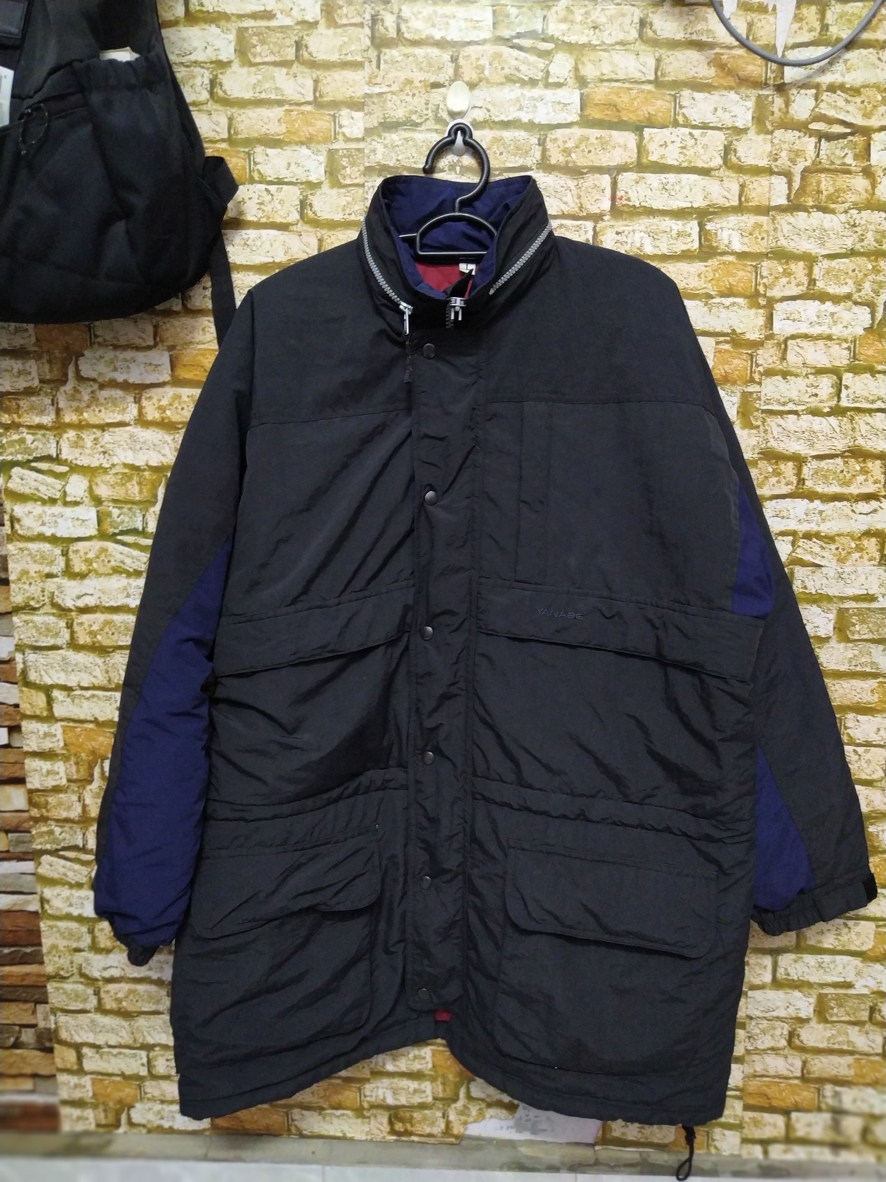 Mercedes-Benz × Vintage 90s MERCEDES BENZ EMBROIDERRED PUFFLE LONG JACKET (D507) Size US L / EU 52-54 / 3 - 5 Thumbnail