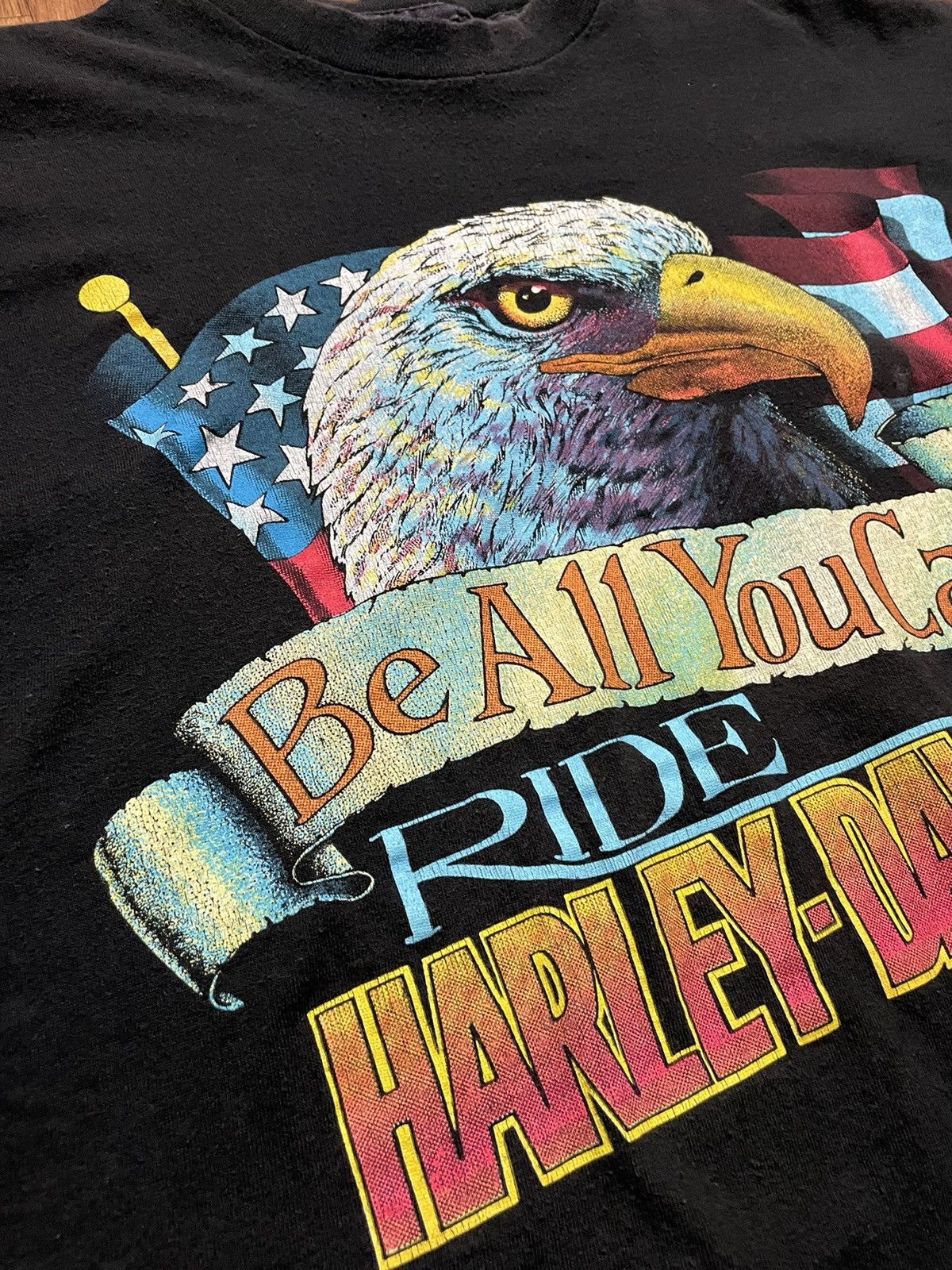 Vintage 1988 Harley Davidson RARE Be All You Can Be Sleeveless Shirt Size US M / EU 48-50 / 2 - 2 Thumbnail