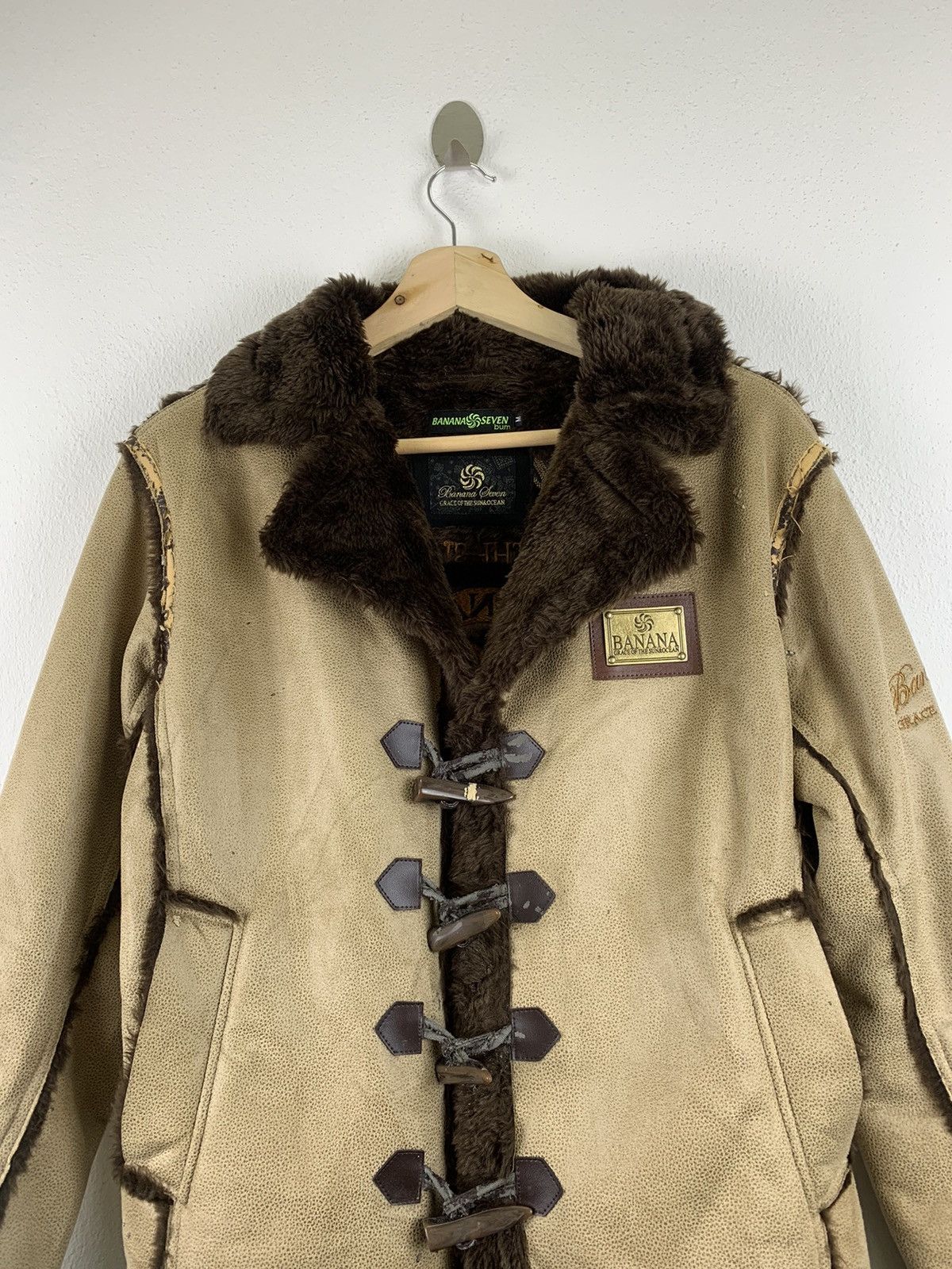 Banana Republic BANANA SEVEN SUEDE SHERLING JACKET Size US M / EU 48-50 / 2 - 2 Thumbnail