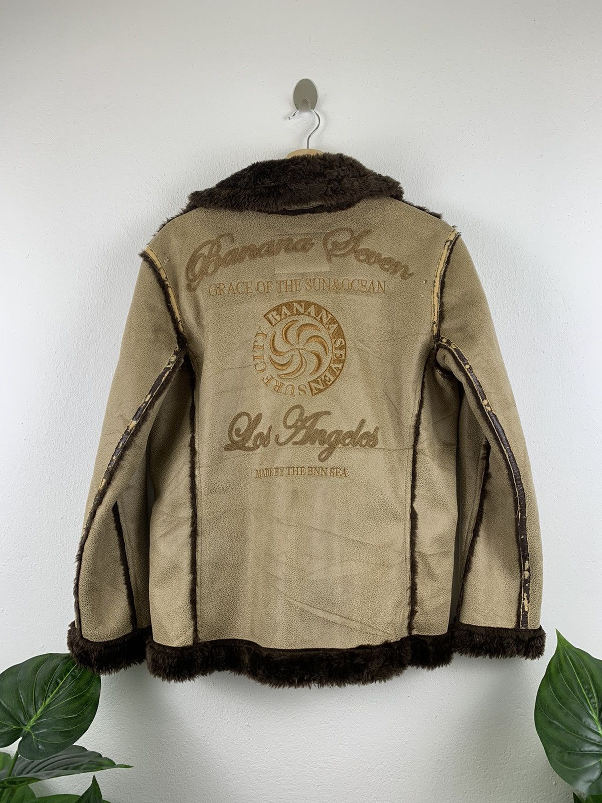 Banana Republic BANANA SEVEN SUEDE SHERLING JACKET Size US M / EU 48-50 / 2 - 7 Thumbnail