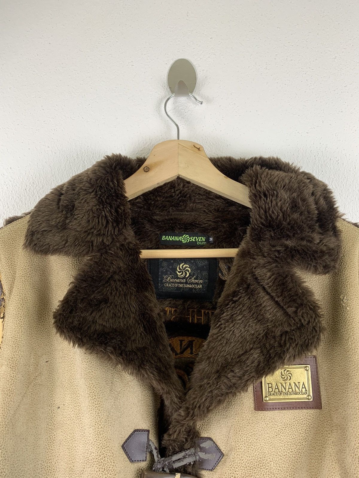 Banana Republic BANANA SEVEN SUEDE SHERLING JACKET Size US M / EU 48-50 / 2 - 5 Thumbnail