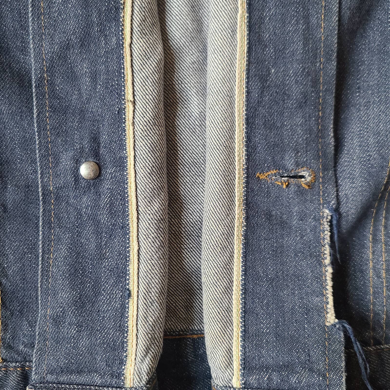 Sears Vintage Selvedge Roebuck 60’s Denim Jean Trucker Jacket USA Size US L / EU 52-54 / 3 - 8 Thumbnail