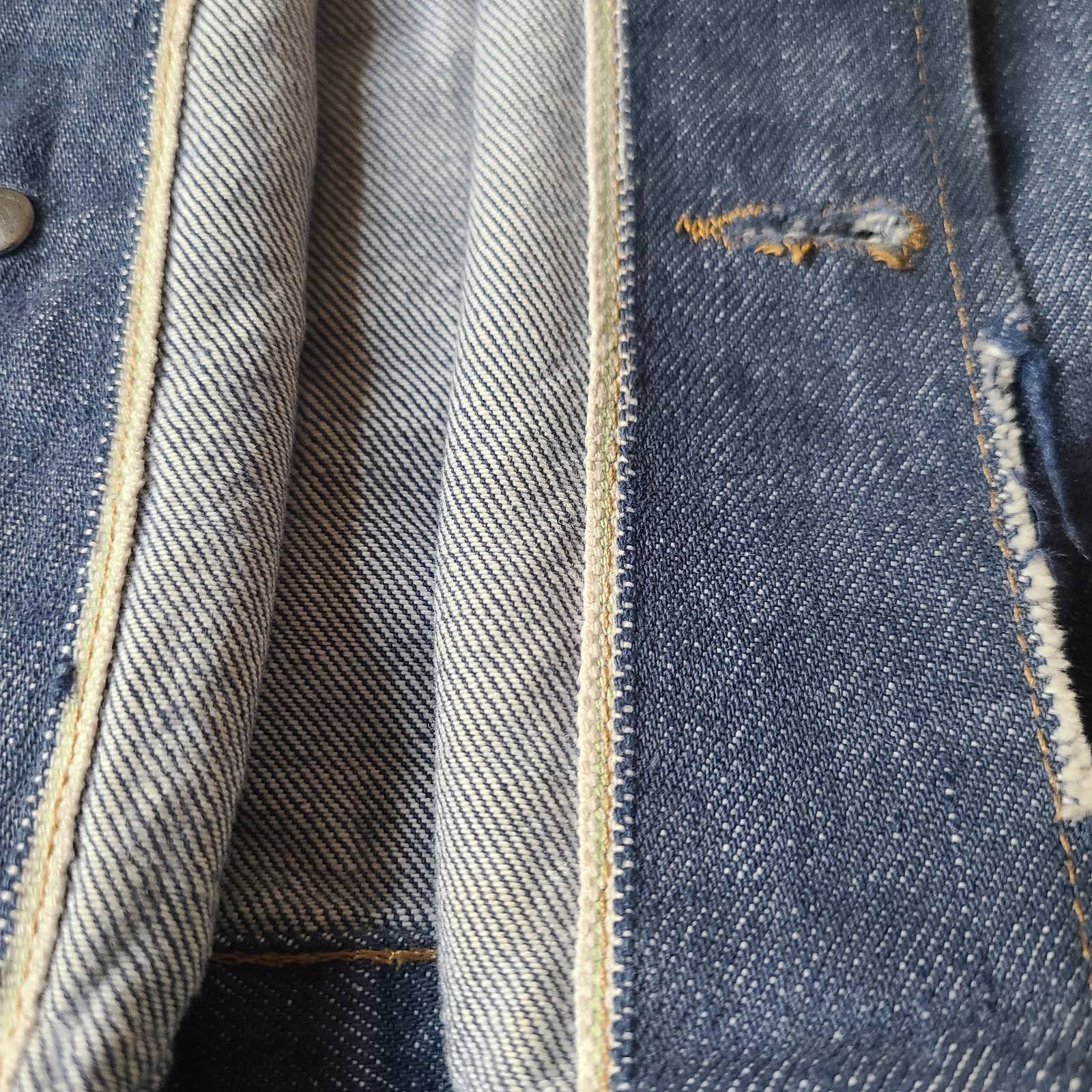 Sears Vintage Selvedge Roebuck 60’s Denim Jean Trucker Jacket USA Size US L / EU 52-54 / 3 - 7 Thumbnail