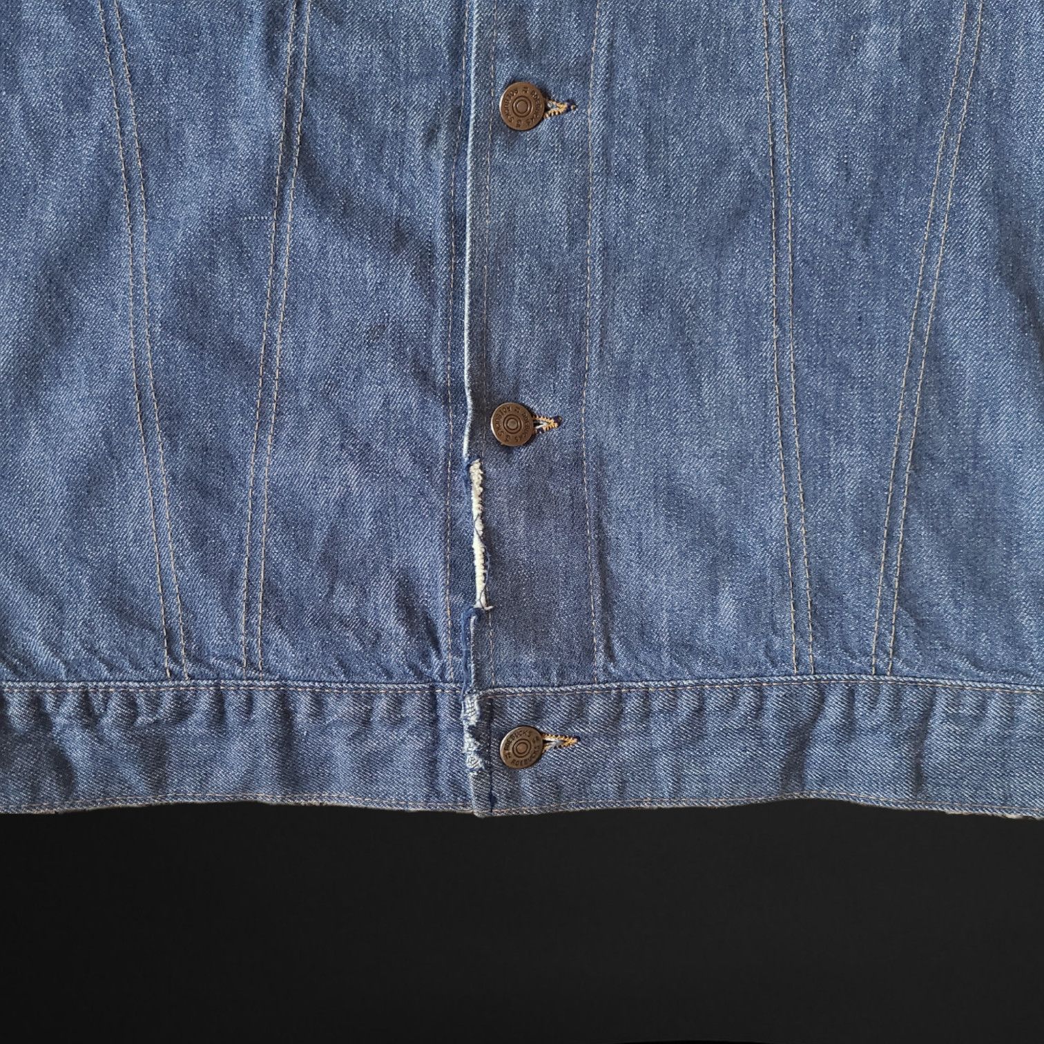Sears Vintage Selvedge Roebuck 60’s Denim Jean Trucker Jacket USA Size US L / EU 52-54 / 3 - 4 Thumbnail