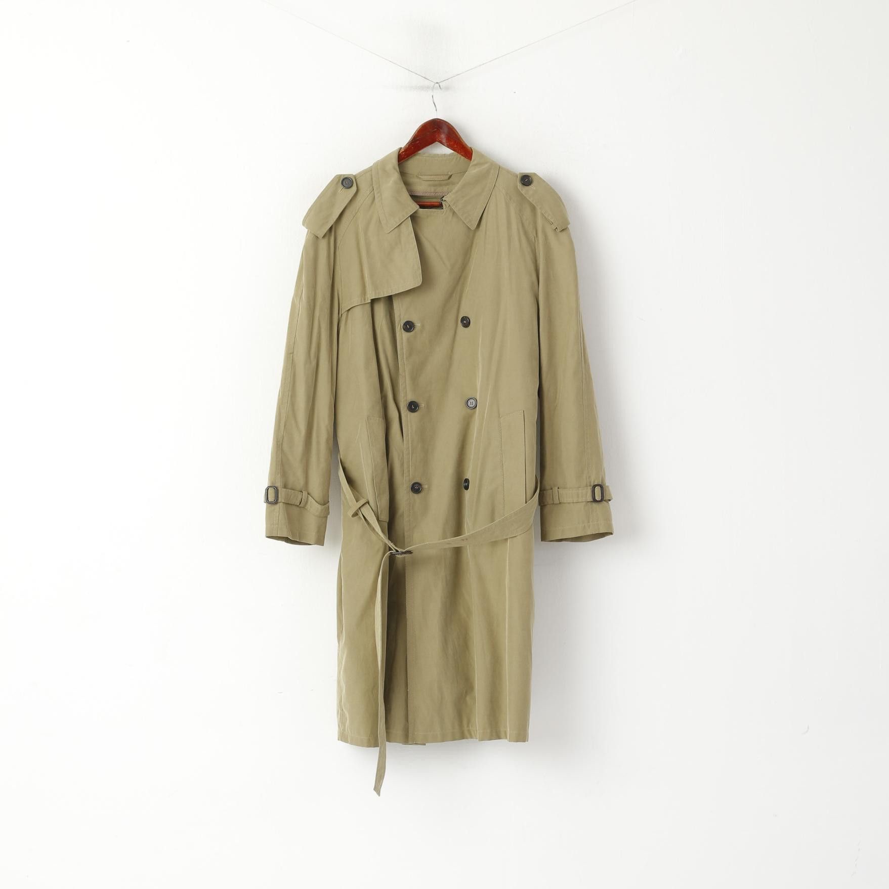 Bugatti Bugatti Men 25 M Coat Green Khaki Cotton Classic 3139 Size US M / EU 48-50 / 2 - 1 Thumbnail