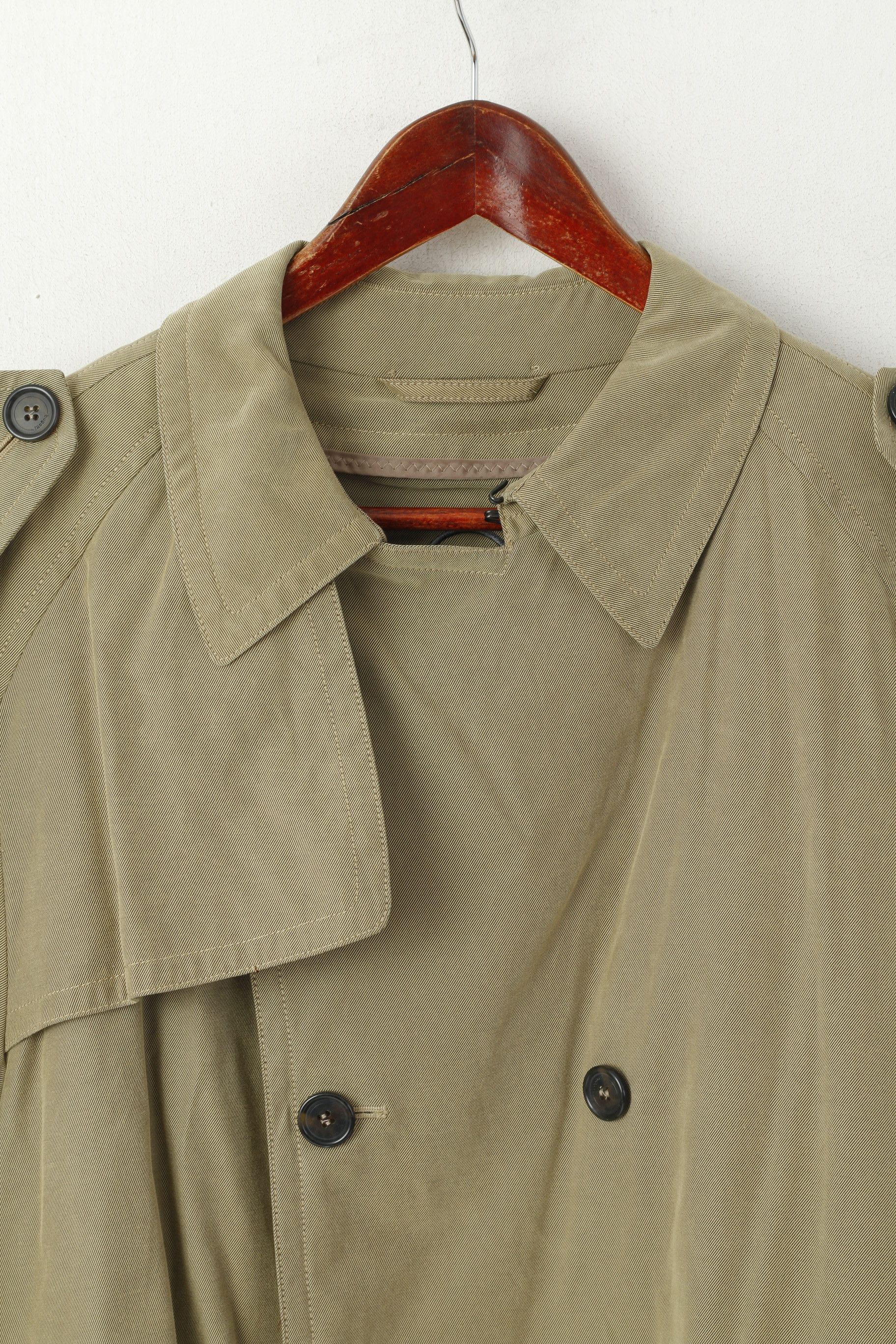 Bugatti Bugatti Men 25 M Coat Green Khaki Cotton Classic 3139 Size US M / EU 48-50 / 2 - 2 Thumbnail