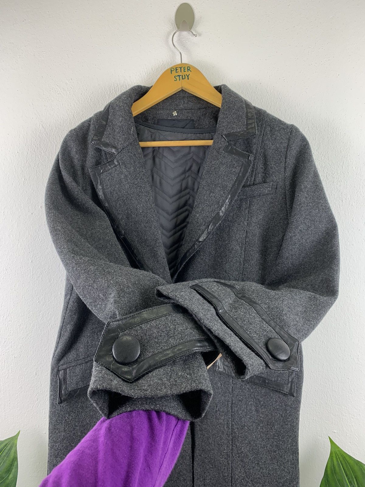 Designer × Japanese Brand KAWI JAMELE LONG COAT WOOL FABRIC Size US M / EU 48-50 / 2 - 3 Thumbnail