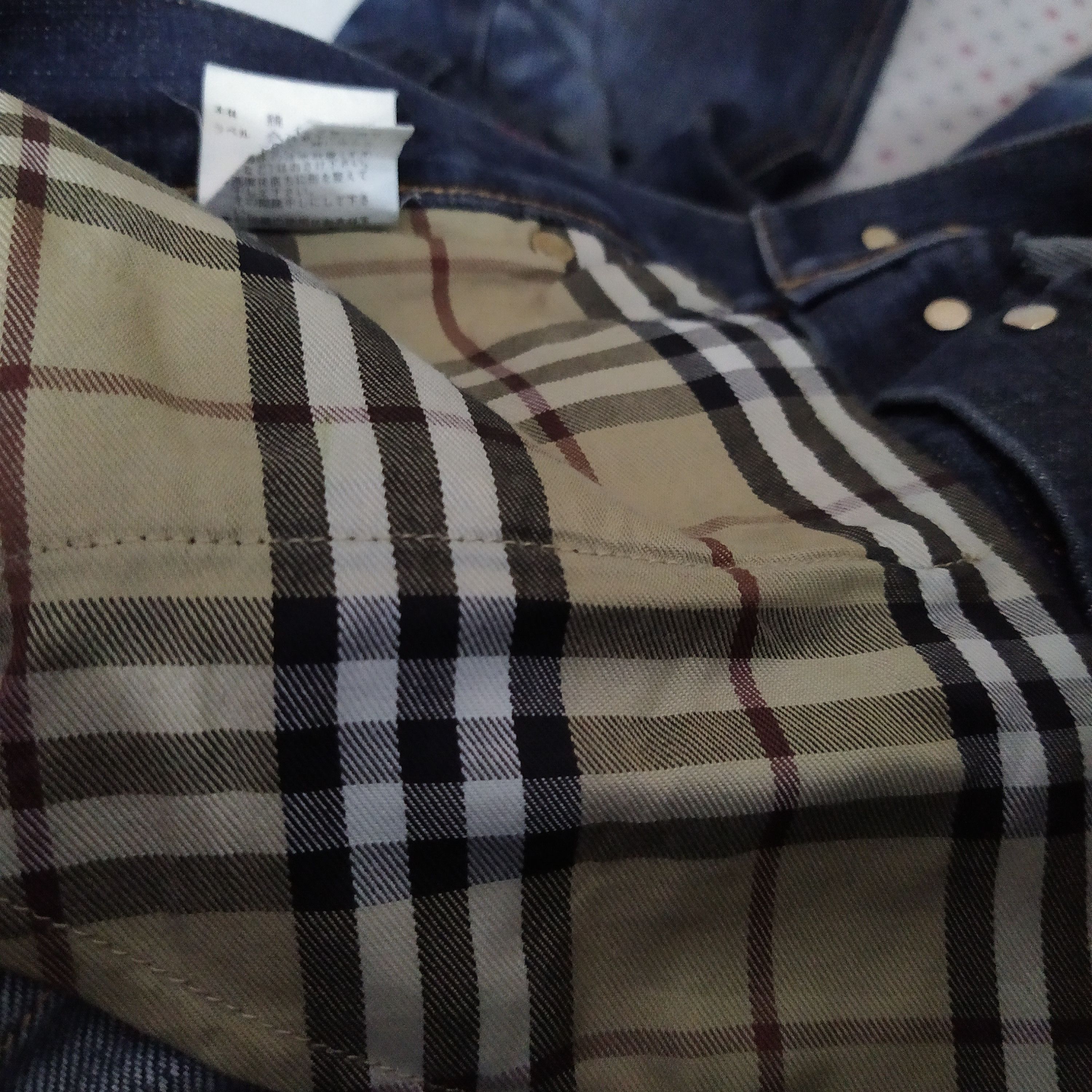 Burberry BURBERRY DISTRESSED DENIM NOVA CHECK (D510) W35 Size US 35 - 11 Thumbnail