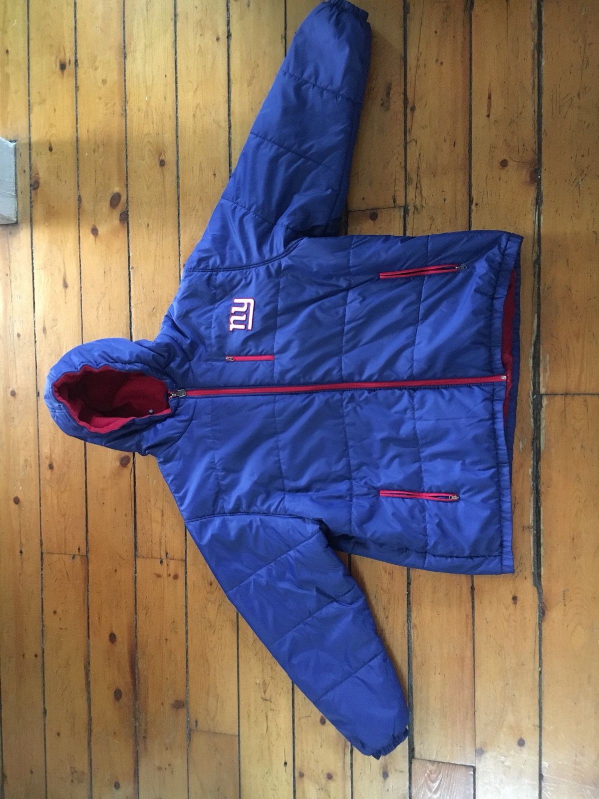 NFL × Vintage 🔥VTG New York Giants Puffy Jacket Size US XL / EU 56 / 4 - 3 Thumbnail