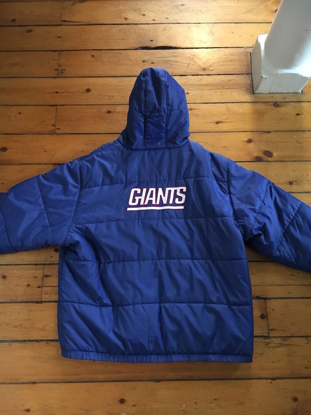 NFL × Vintage 🔥VTG New York Giants Puffy Jacket Size US XL / EU 56 / 4 - 2 Thumbnail