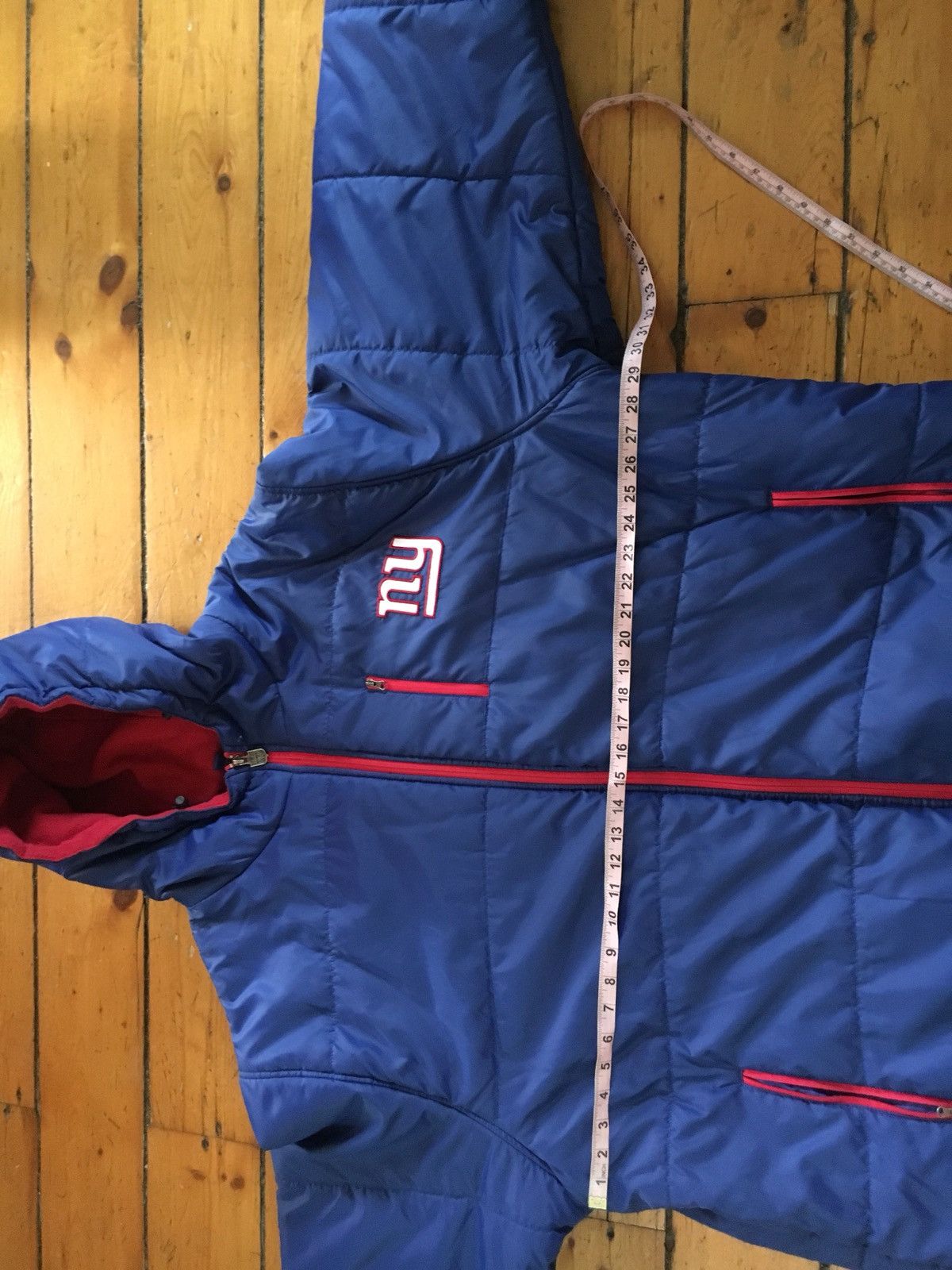 NFL × Vintage 🔥VTG New York Giants Puffy Jacket Size US XL / EU 56 / 4 - 4 Thumbnail