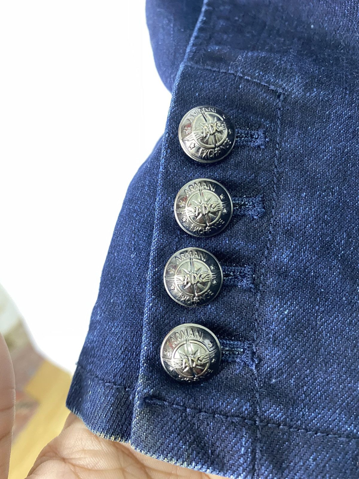 Armani Exchange Armani Exchange Suit Jacket Indigo Design Nice Button Size US S / EU 44-46 / 1 - 4 Thumbnail
