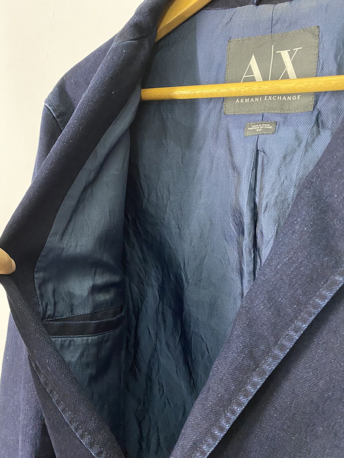 Armani Exchange Armani Exchange Suit Jacket Indigo Design Nice Button Size US S / EU 44-46 / 1 - 6 Thumbnail