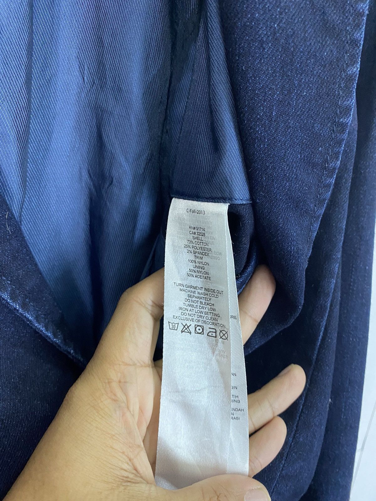 Armani Exchange Armani Exchange Suit Jacket Indigo Design Nice Button Size US S / EU 44-46 / 1 - 7 Thumbnail