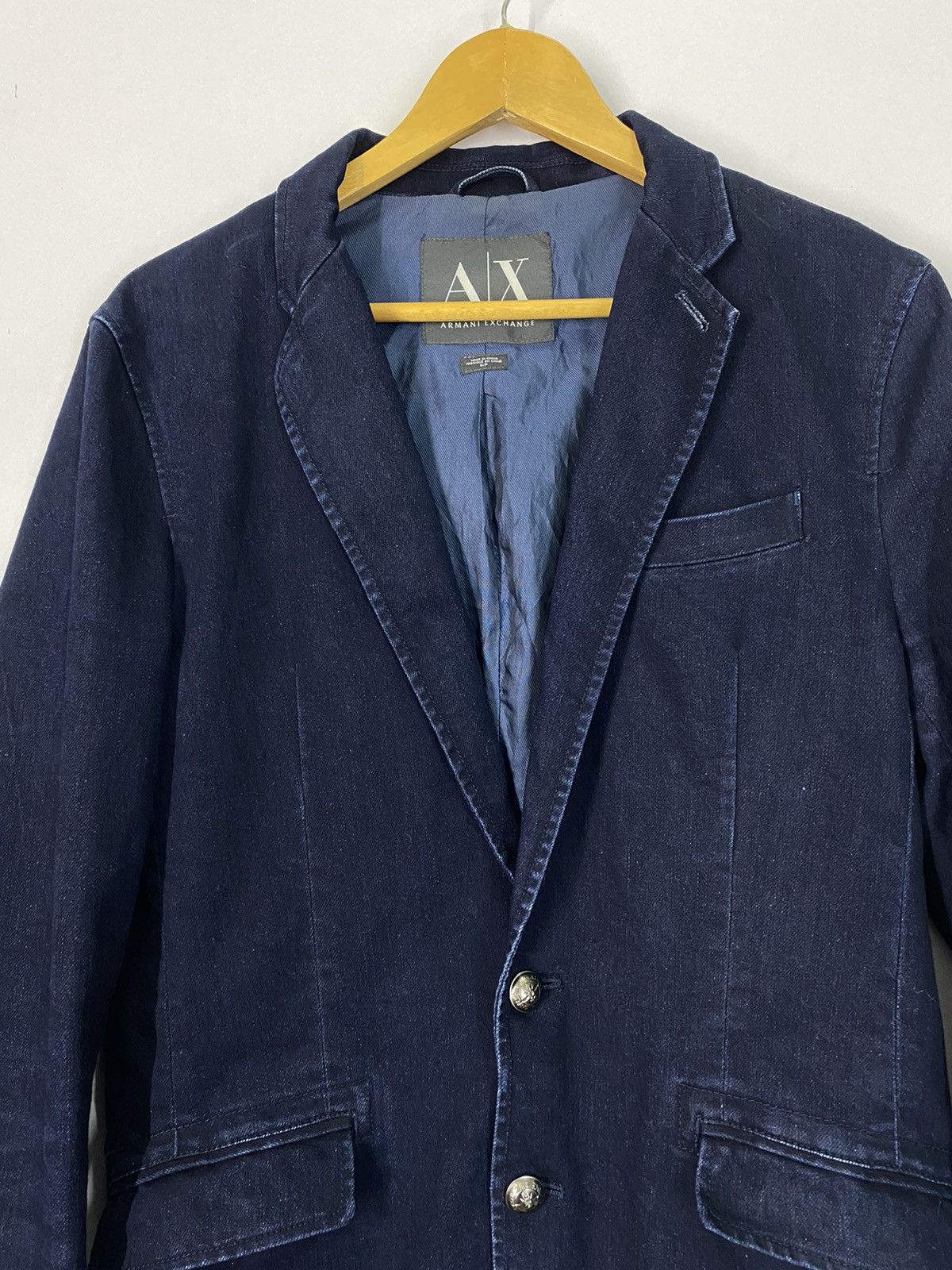 Armani Exchange Armani Exchange Suit Jacket Indigo Design Nice Button Size US S / EU 44-46 / 1 - 3 Thumbnail