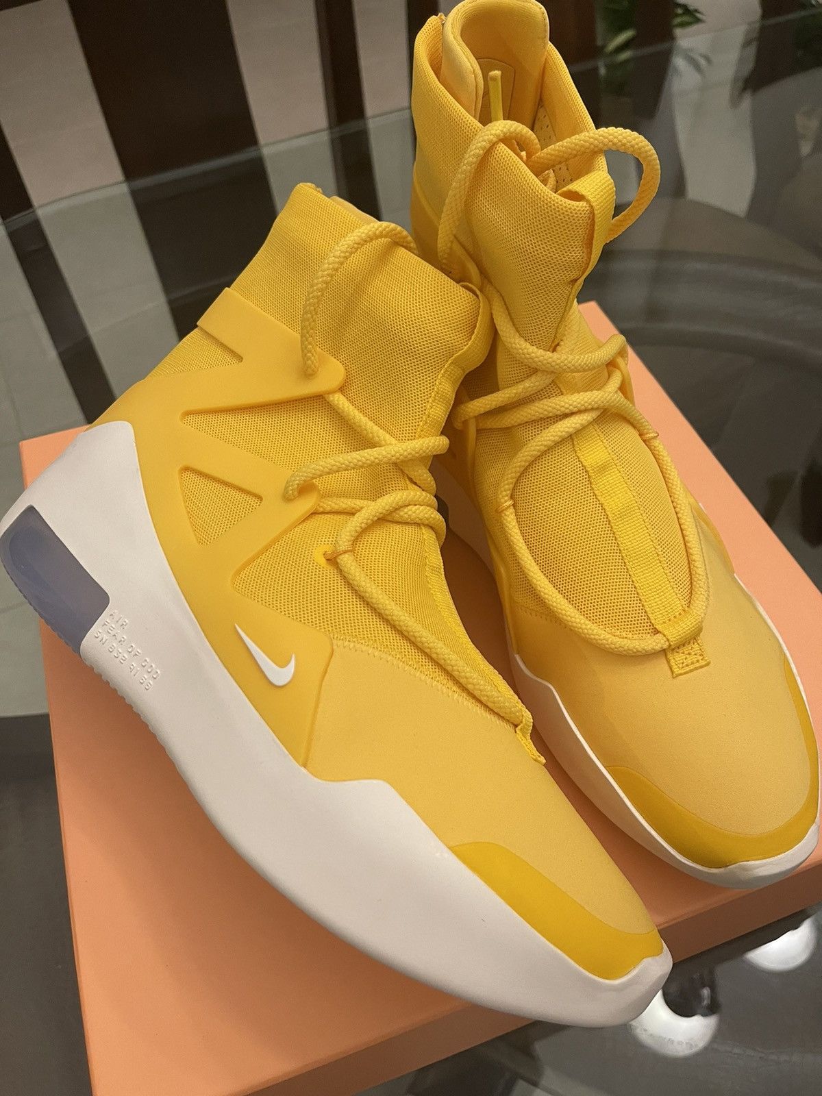 Yellow fear of hot sale god nike