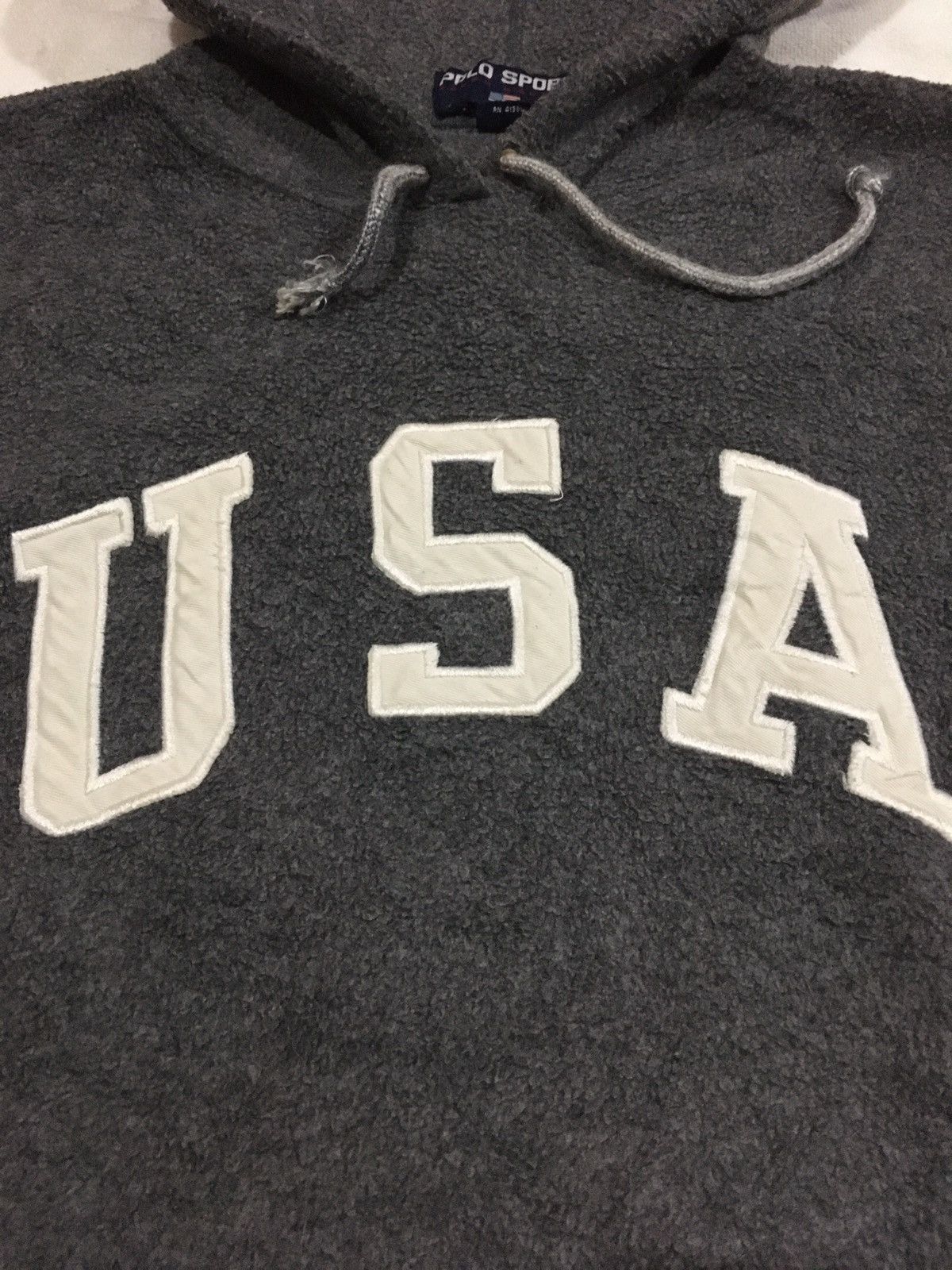 Vintage Polo sport USA logo hoodies Size US L / EU 52-54 / 3 - 3 Thumbnail