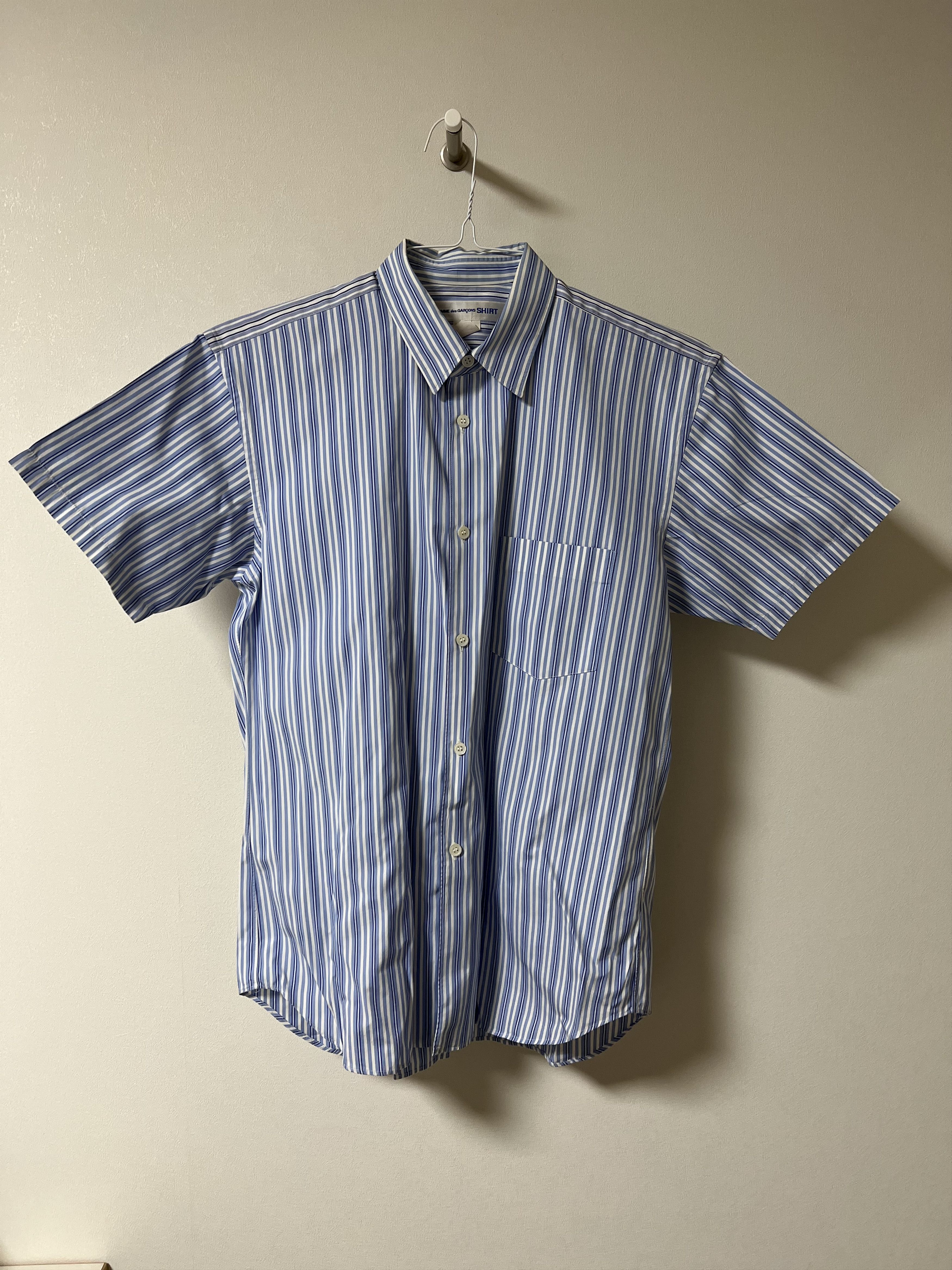 コムデギャルソン SHORT SLEEVE STRIPED SHIRT Comme Des Garcons Short Sleeve Striped Shirt | Grailed