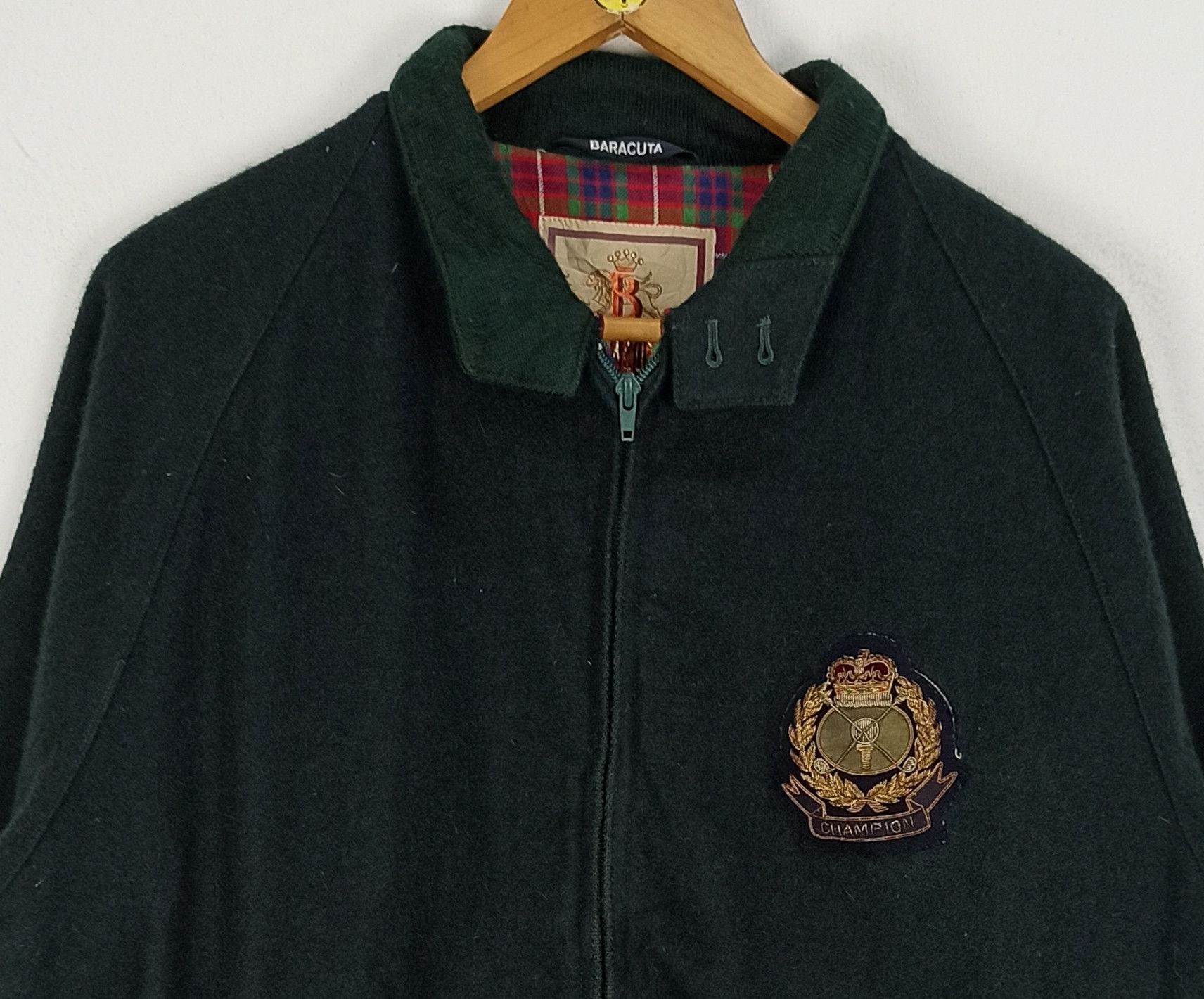 Baracuta Vintage Baracuta Bomber Wool Jacket Embroidered Size US M / EU 48-50 / 2 - 2 Thumbnail