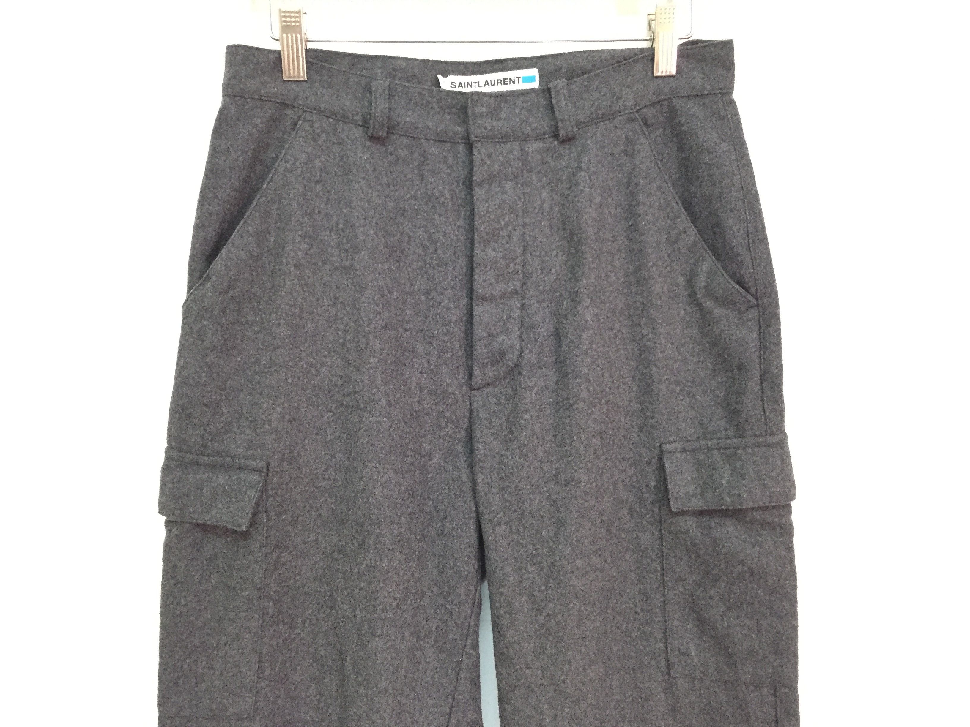 Saint Laurent Paris Wool Cargo pocket pants Size US 28 / EU 44 - 3 Thumbnail