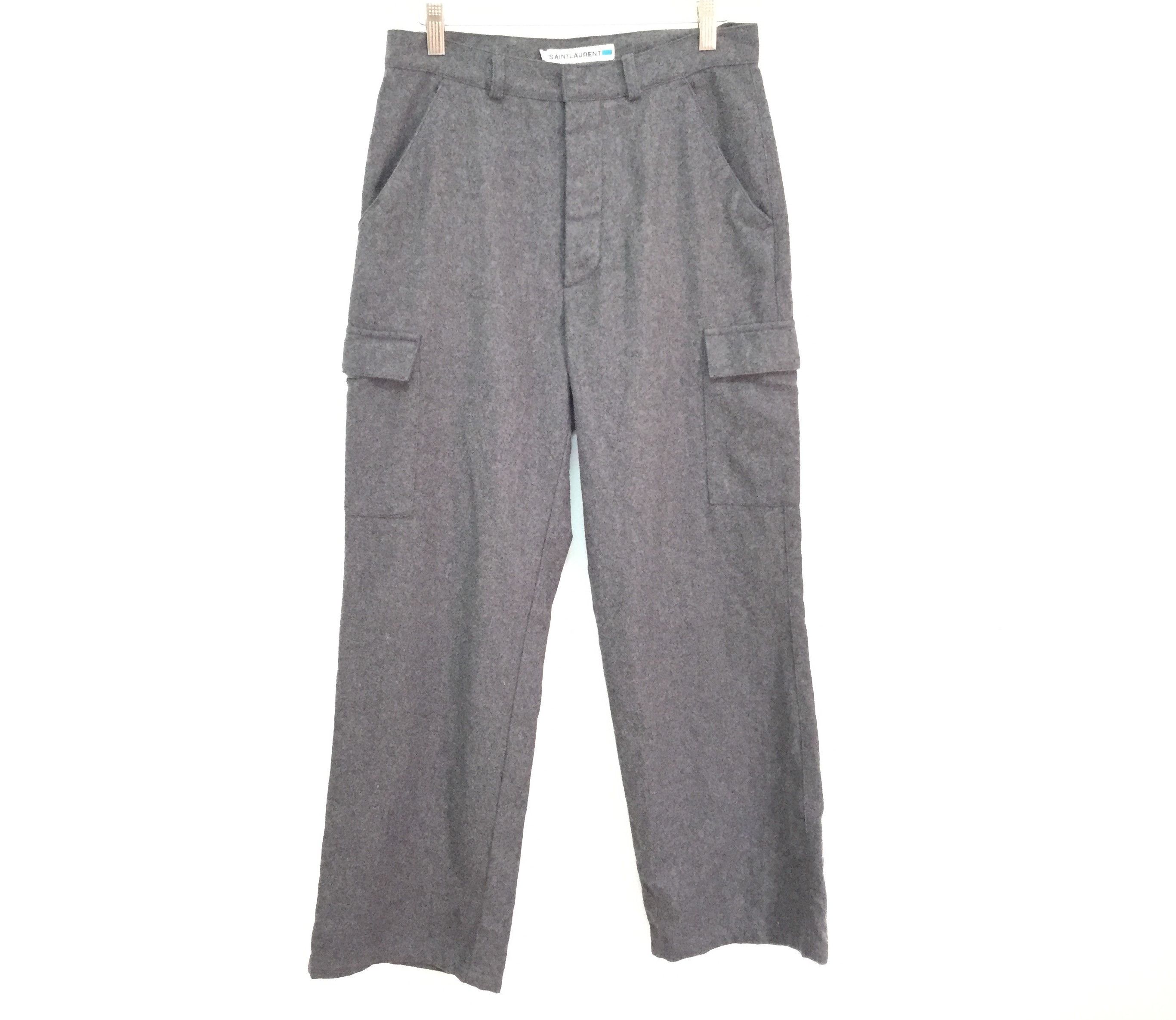 Saint Laurent Paris Wool Cargo pocket pants Size US 28 / EU 44 - 2 Thumbnail