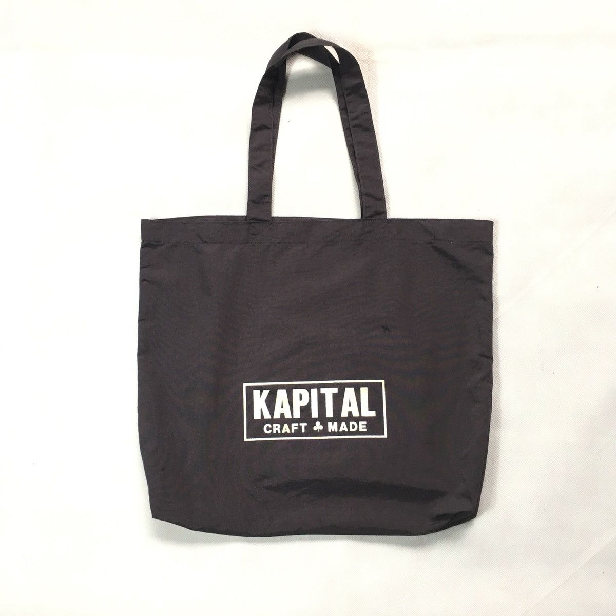 Pre-owned Kapital Craft Made Tote Bag In Dark Grey