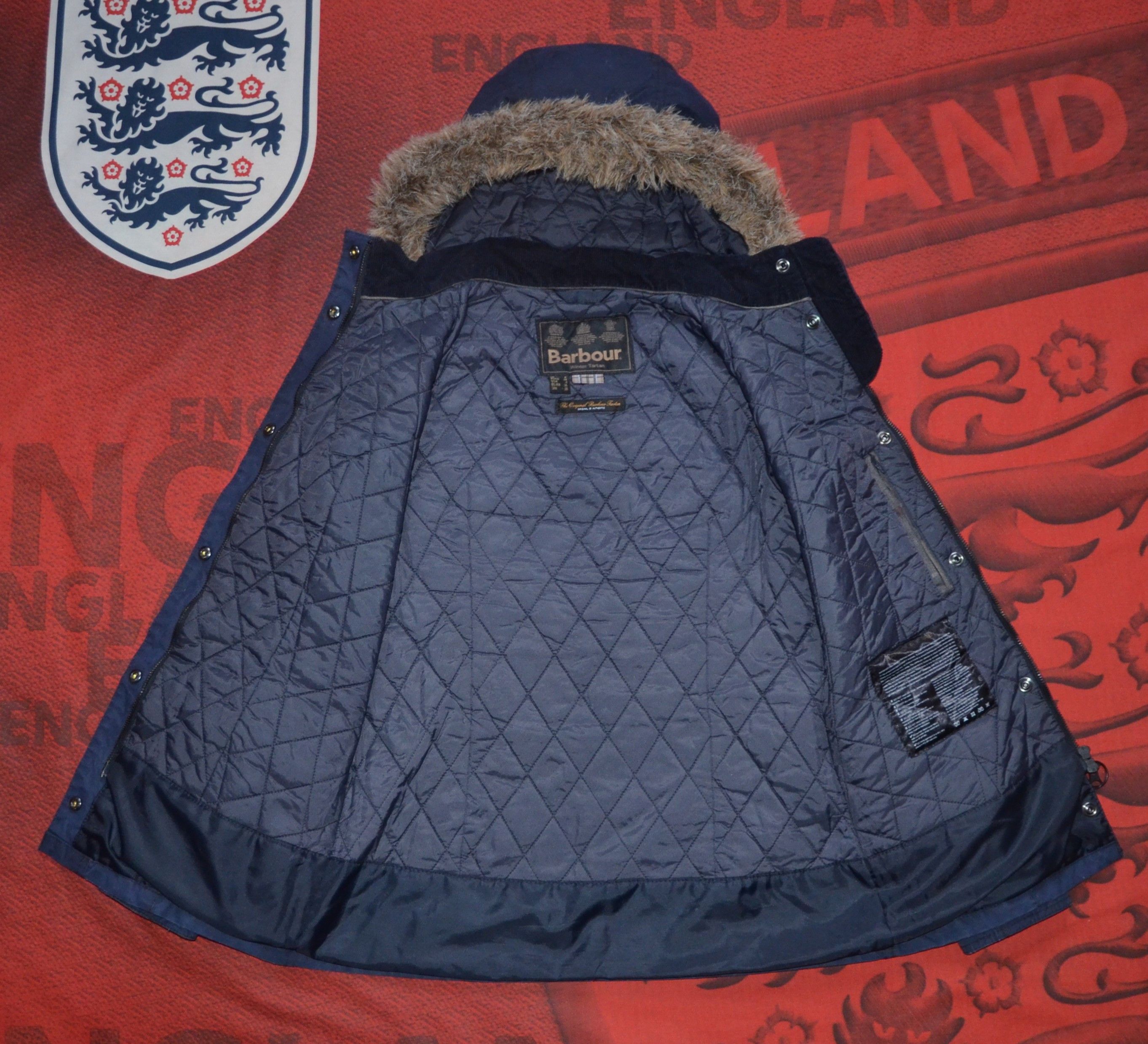 Barbour Barbour Ellen Wax Winter Tartan Women Hooded Jacket England Size XS / US 0-2 / IT 36-38 - 23 Thumbnail