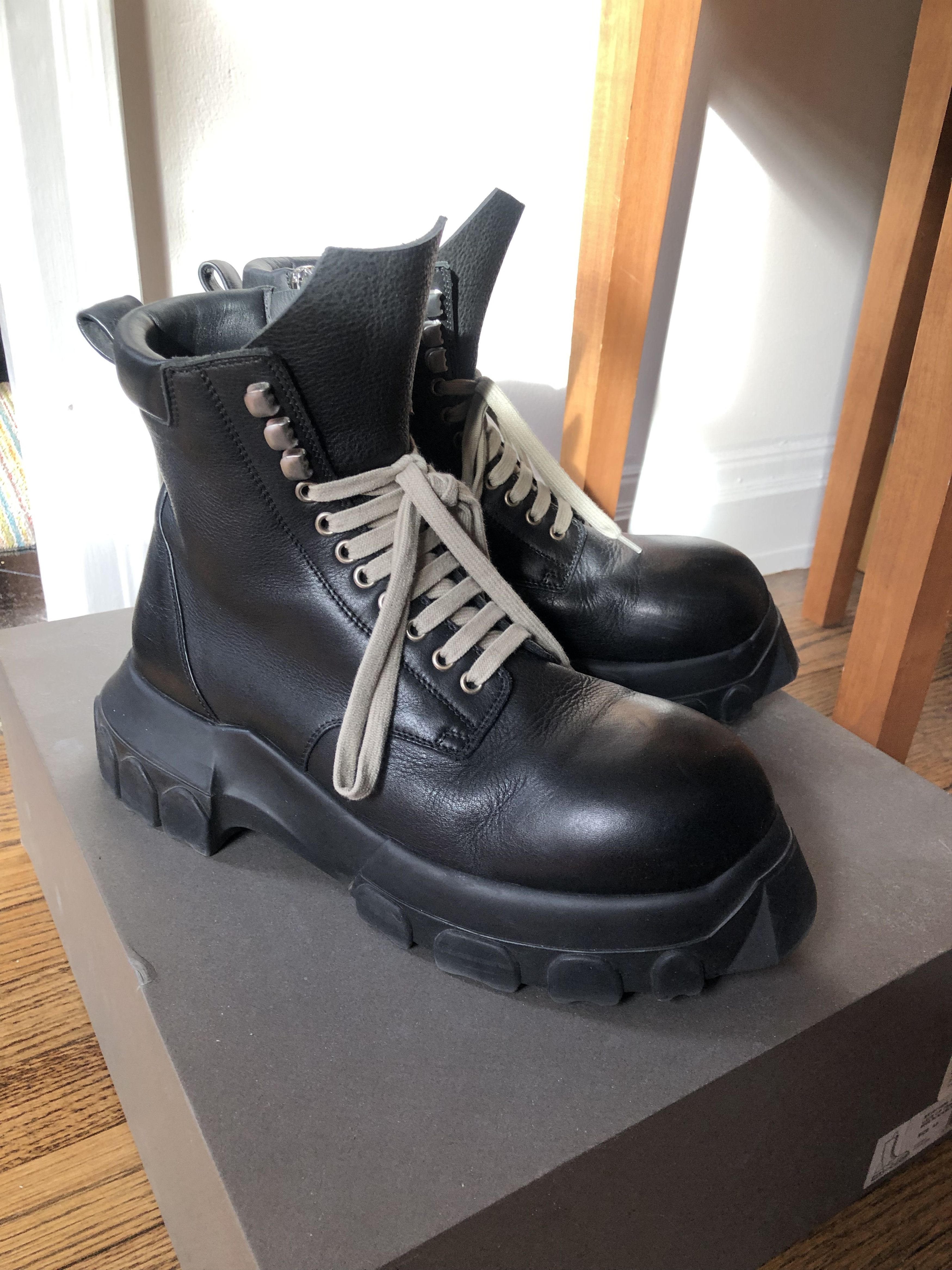 Rick Owens Rick Owens SS21 Army Bozo Tractor Boot (Sz 43) | Grailed