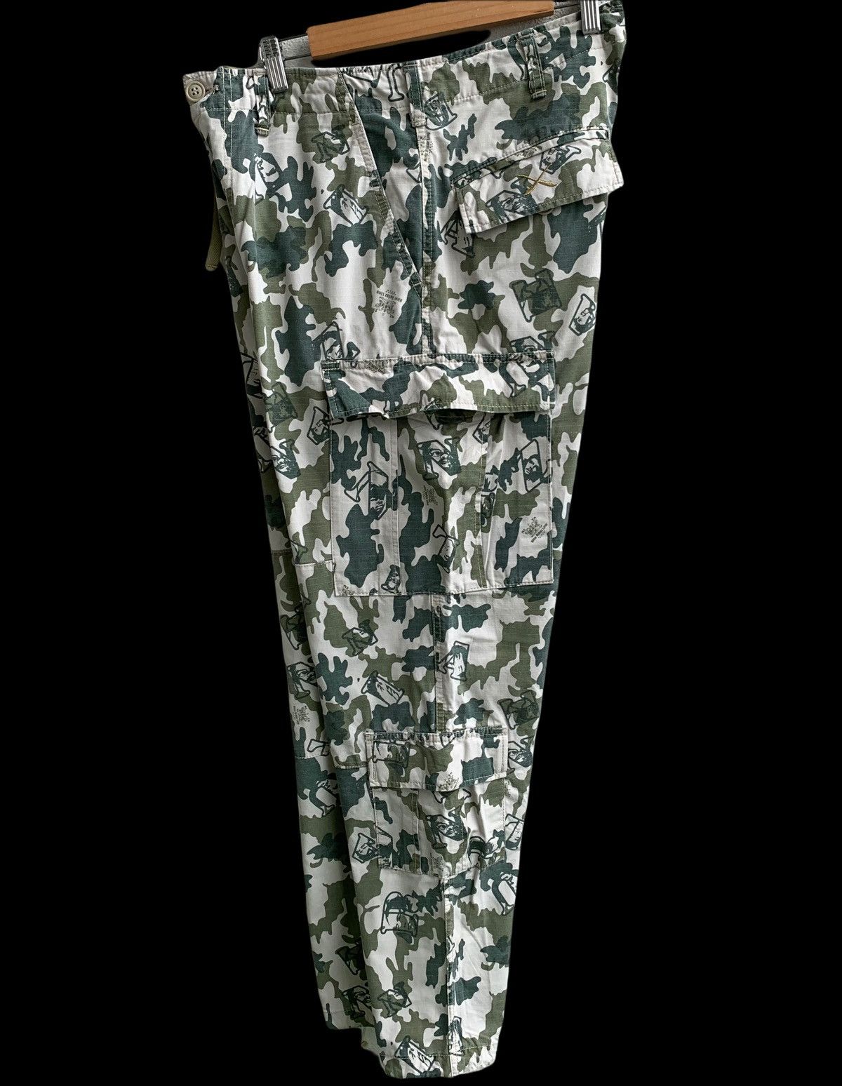 Japanese Brand Japanese Brand Multiple Pocket Printed Cargo Pant Size US 34 / EU 50 - 4 Thumbnail