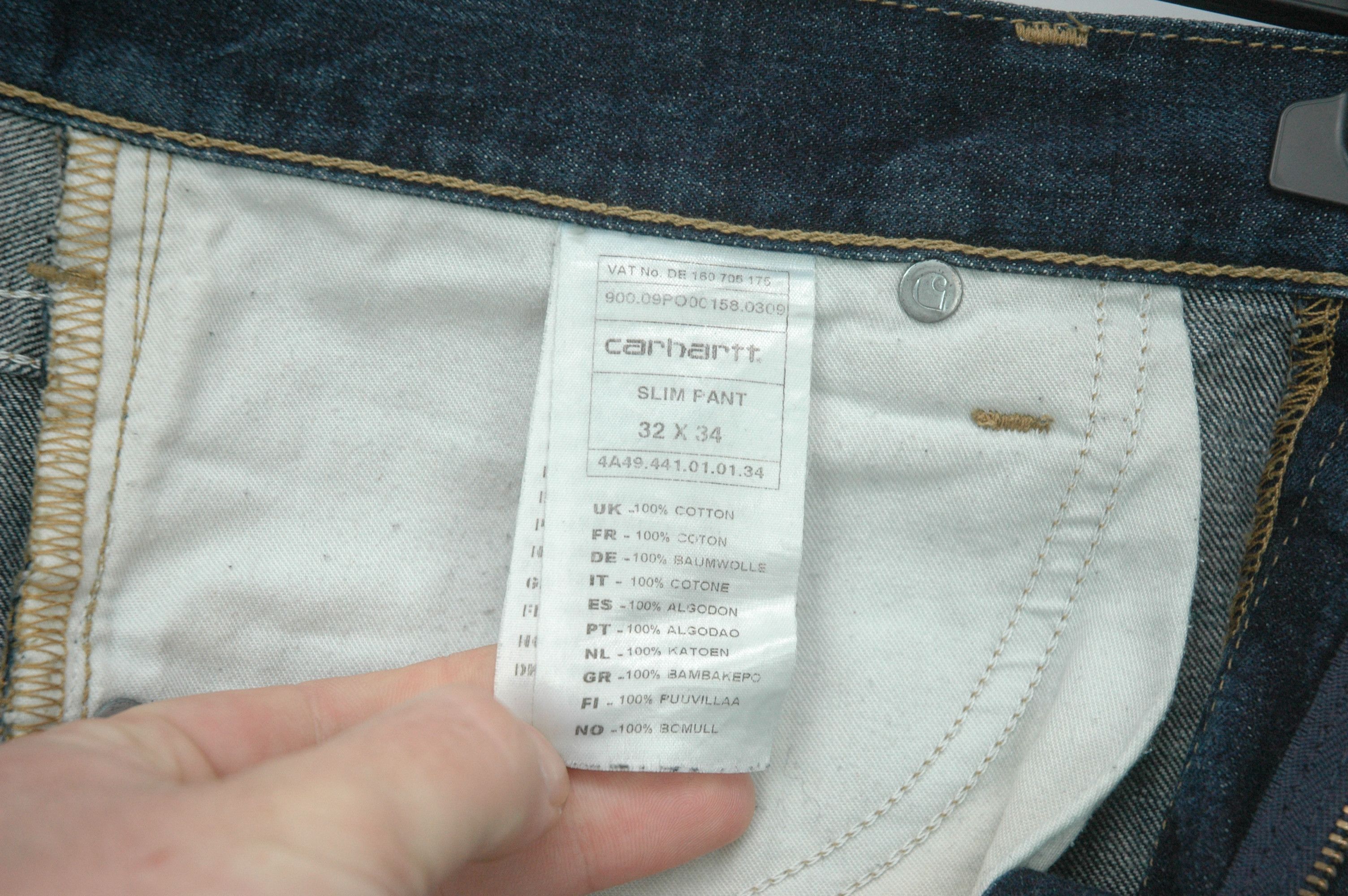 Carhartt Carhartt Slim Denim Pant Leather Patch W32 L34 Size US 32 / EU 48 - 8 Thumbnail