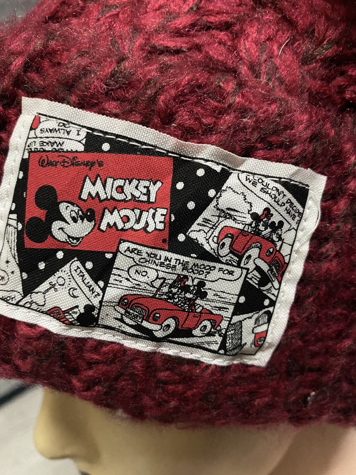 Disney Mickey Bunny Horn Devil Design Patches Logo Beanie Hat Size ONE SIZE - 5 Thumbnail