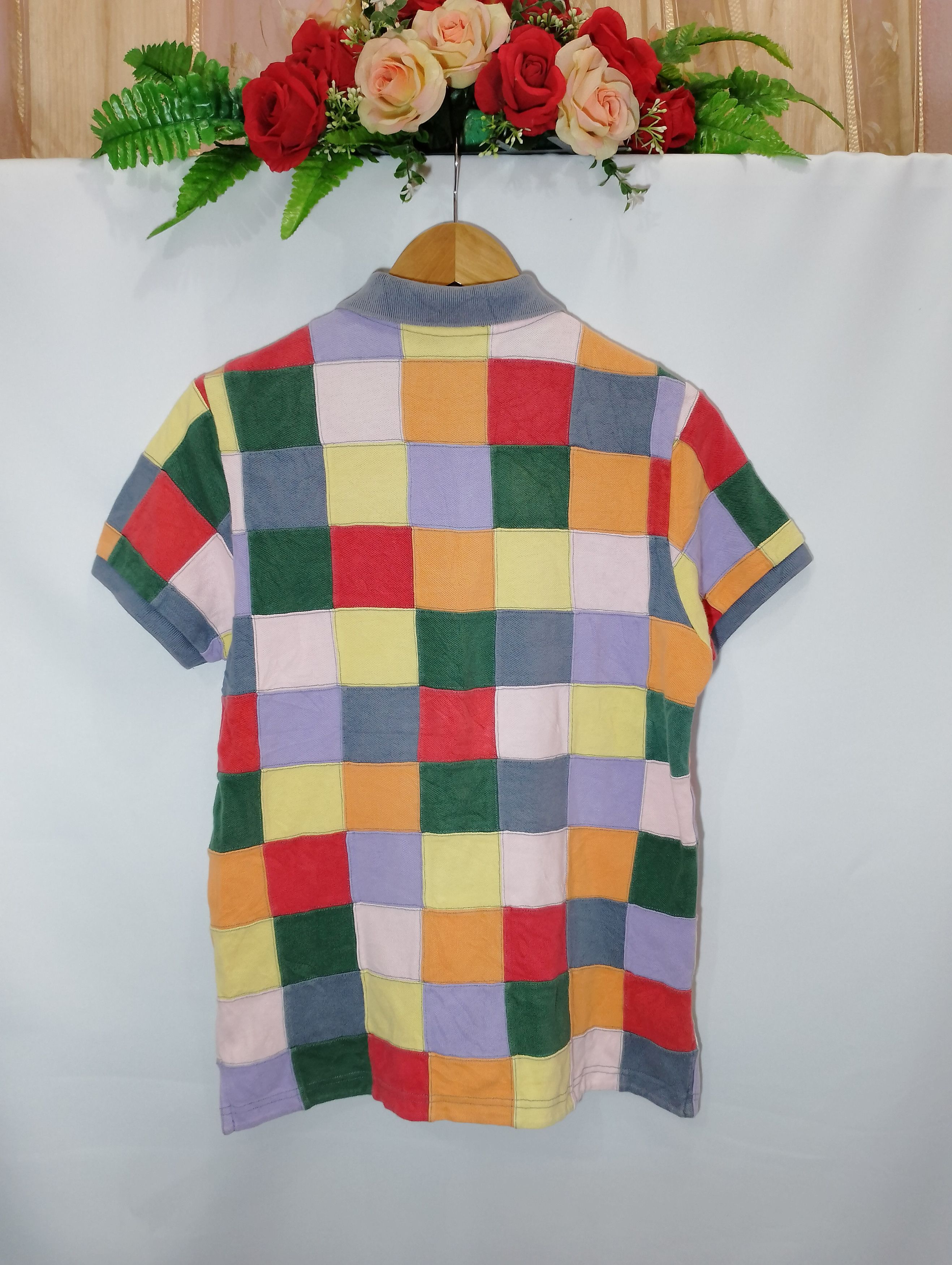 Vintage 90s Polo Ralph Lauren Patchwork Madras Plaid Check