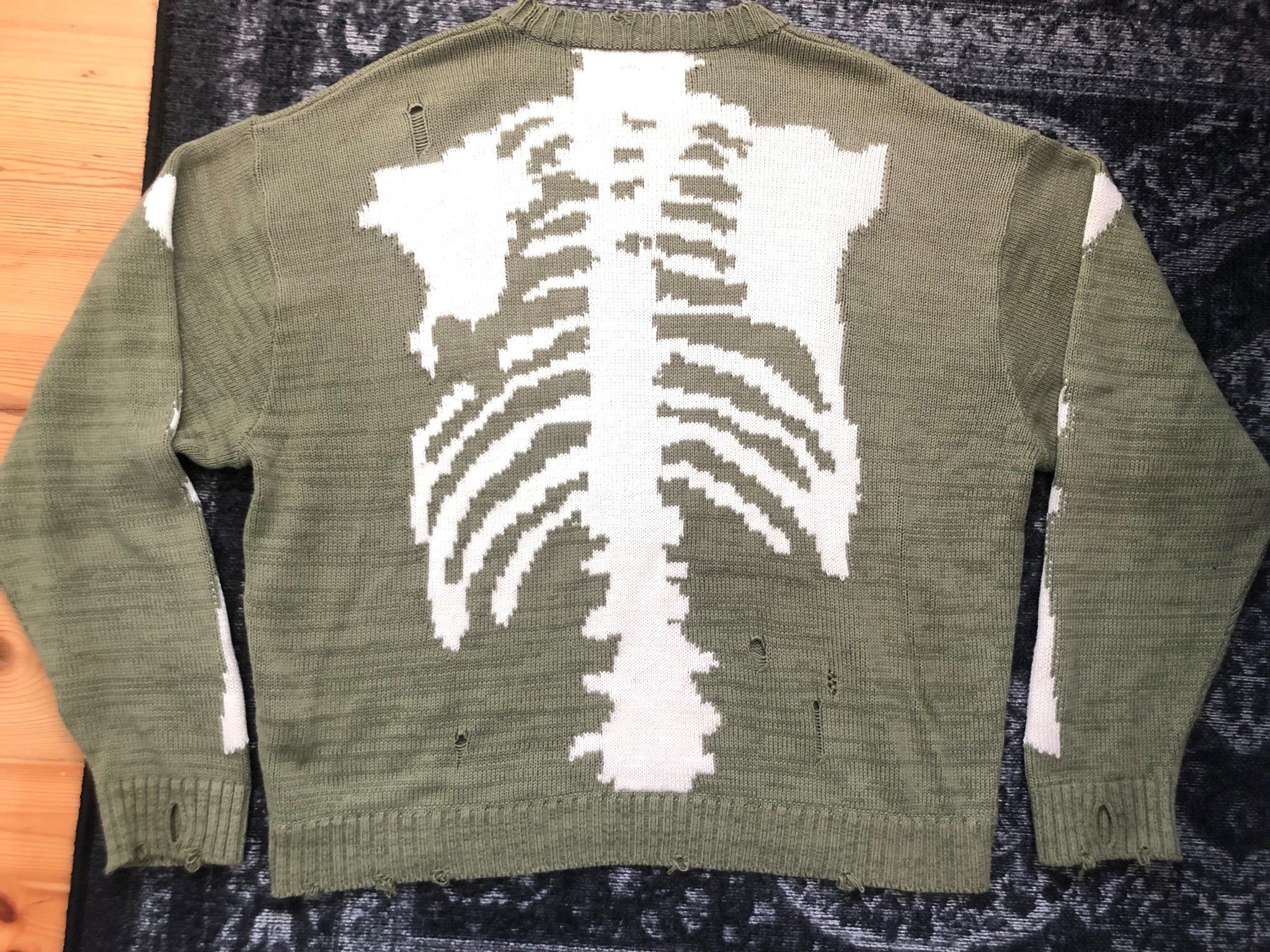 Kapital Kapital bone skeleton knit green Grailed