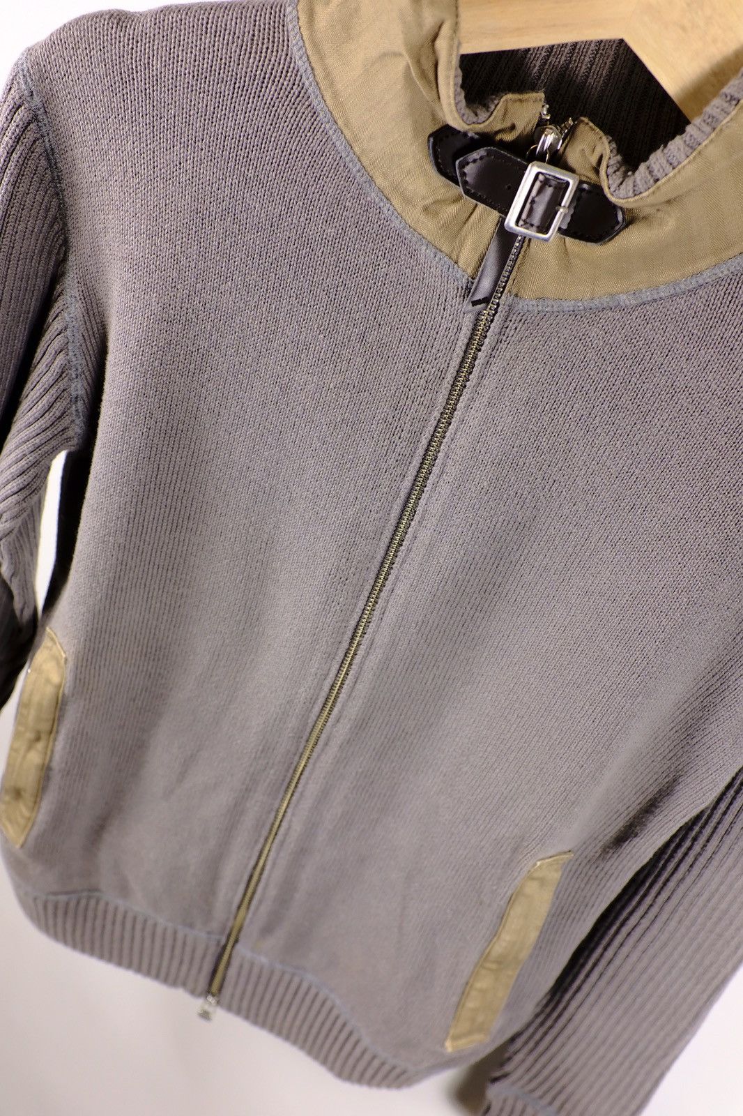 Takeo Kikuchi Rib Knit Zip Up Archival 90s 00's