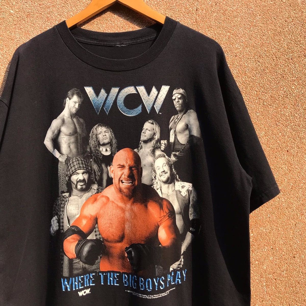 Vintage Vintage 1998 WCW Where the big boys play Tee | Grailed