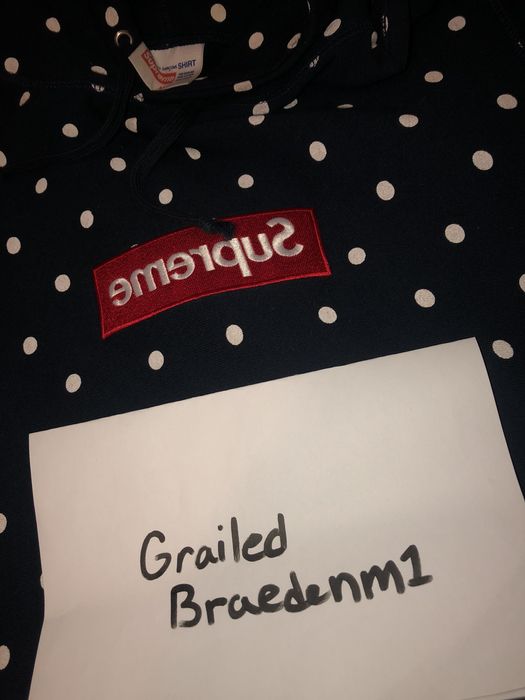 Supreme polka dot hot sale box logo tee