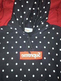 Supreme Comme Des Garcons SHIRT Box Logo Hooded Sweatshirt Black