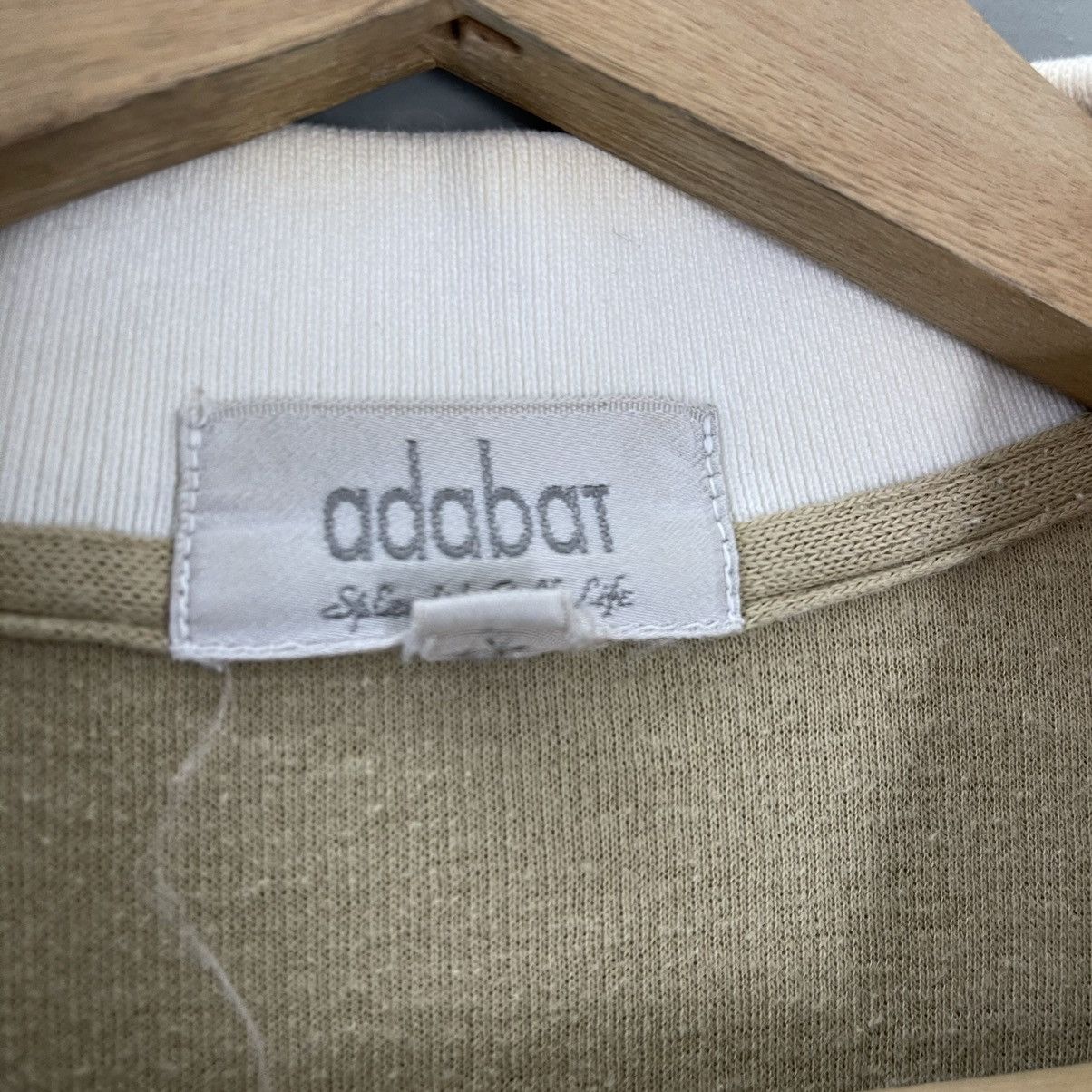 Issey Miyake × Japanese Brand Vintage Adabat Big Logo Embroidered Collar Sweatshirt Size L Size US L / EU 52-54 / 3 - 8 Thumbnail