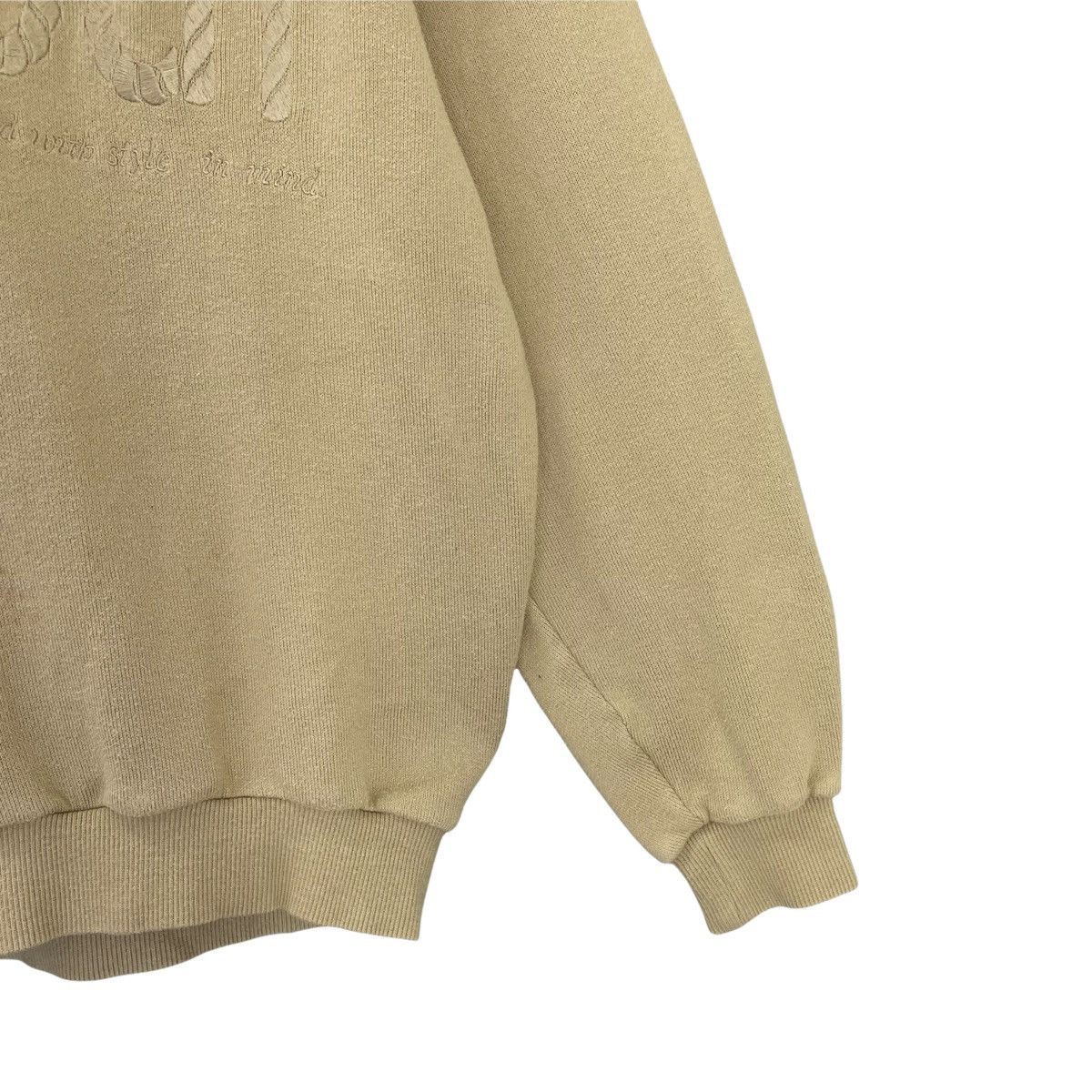 Issey Miyake × Japanese Brand Vintage Adabat Big Logo Embroidered Collar Sweatshirt Size L Size US L / EU 52-54 / 3 - 6 Thumbnail