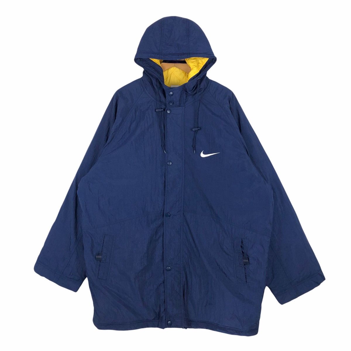 Nike Vintage 90s Nike Swoosh Winter Jacket Big Logo Embroidery Size US XXL / EU 58 / 5 - 2 Thumbnail