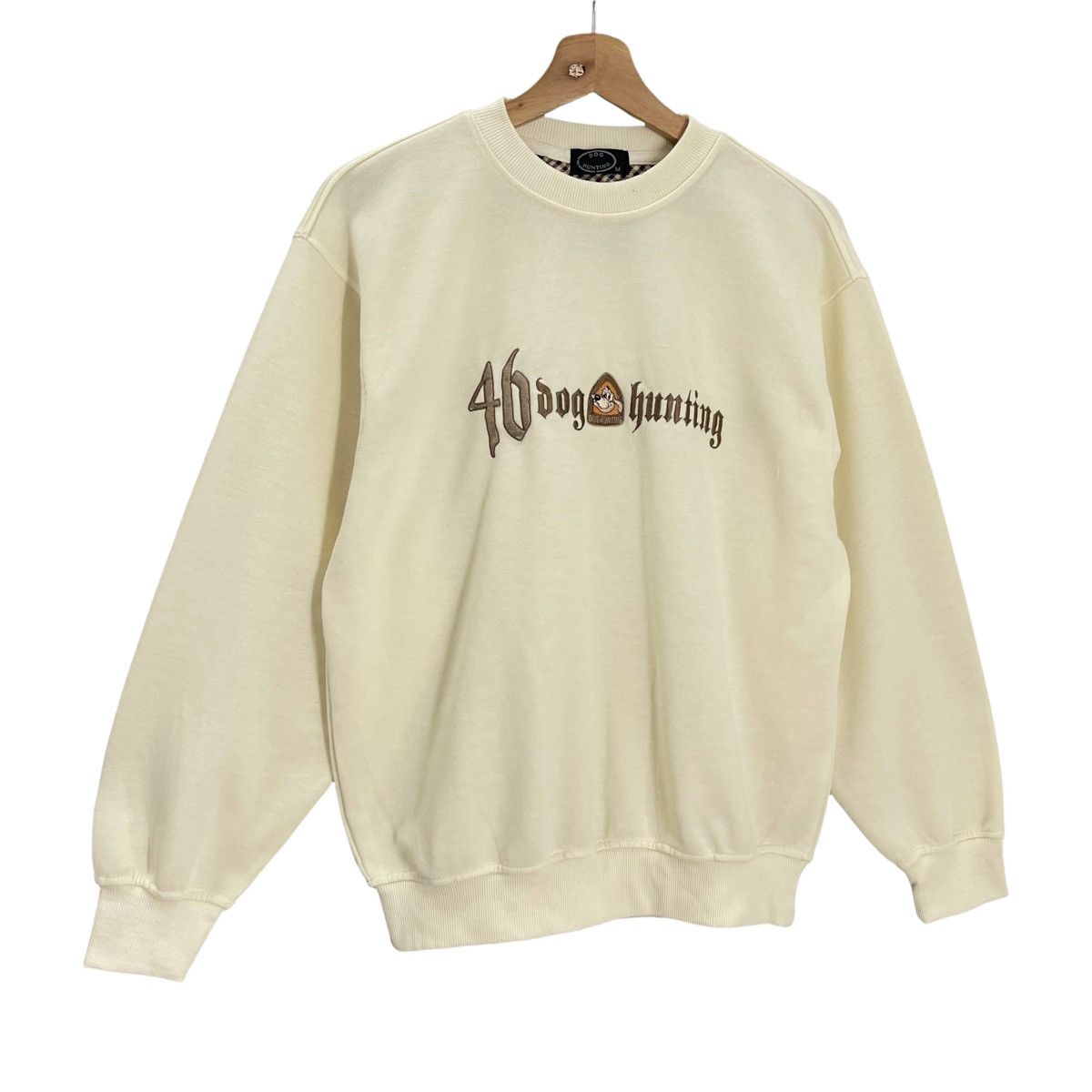 Japanese Brand 46 Dog Hunting Printed Big Logo Crewneck Sweatshirt Size M Size US M / EU 48-50 / 2 - 2 Thumbnail