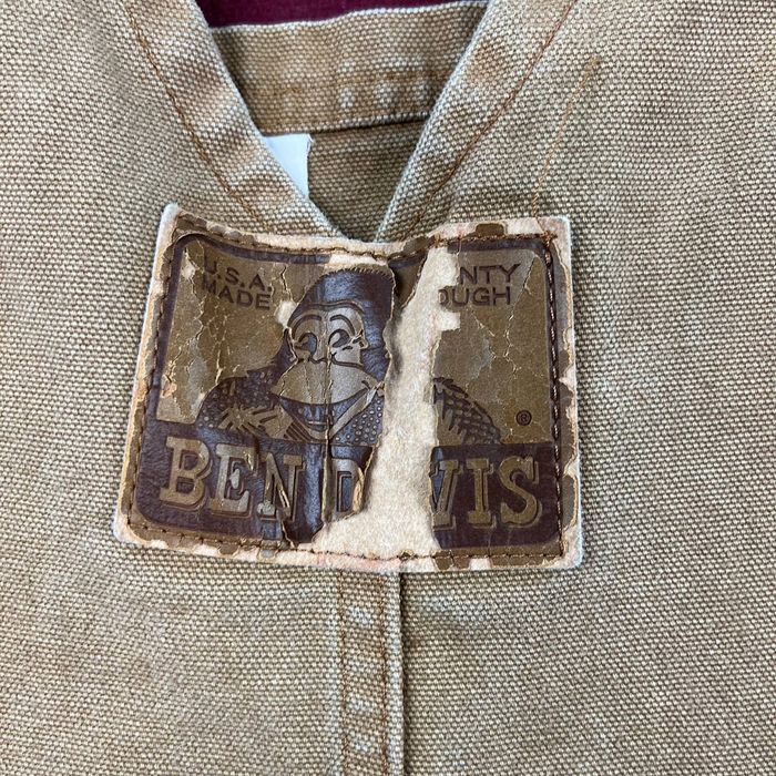 Ben Davis Vintage 90s Ben Davis Tan Work Overalls Coveralls Made USA
