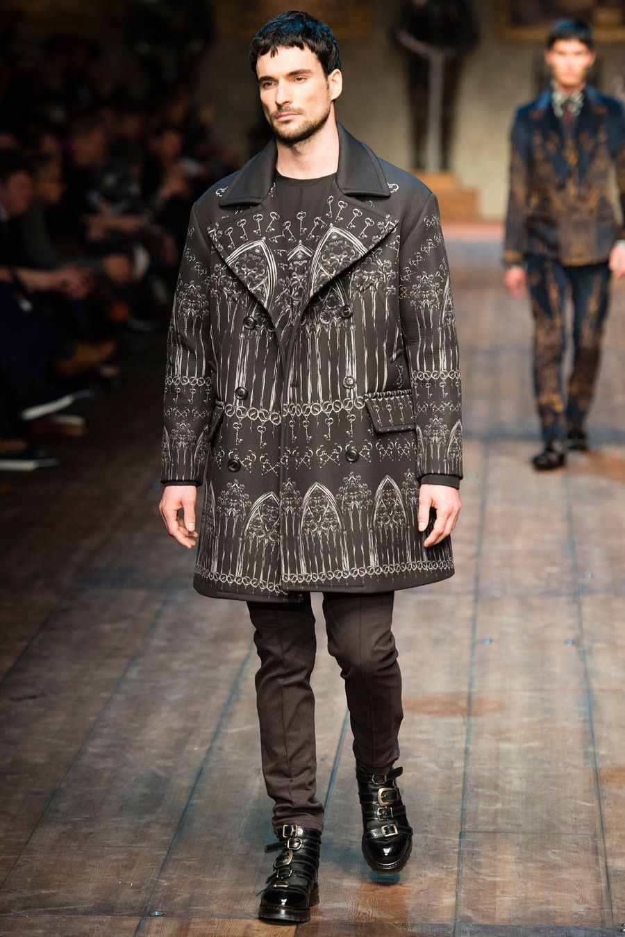 Dolce & Gabbana $8k FW14 Cathedral Gothic Coat | Grailed