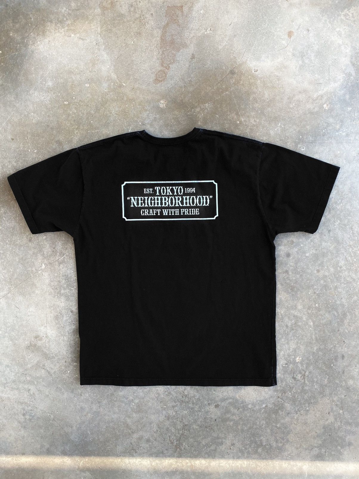 Neighborhood Neighborhood Japan Black OG Logo Tee Black 2XL / XXL ❄️ JPN Size US XXL / EU 58 / 5 - 3 Thumbnail