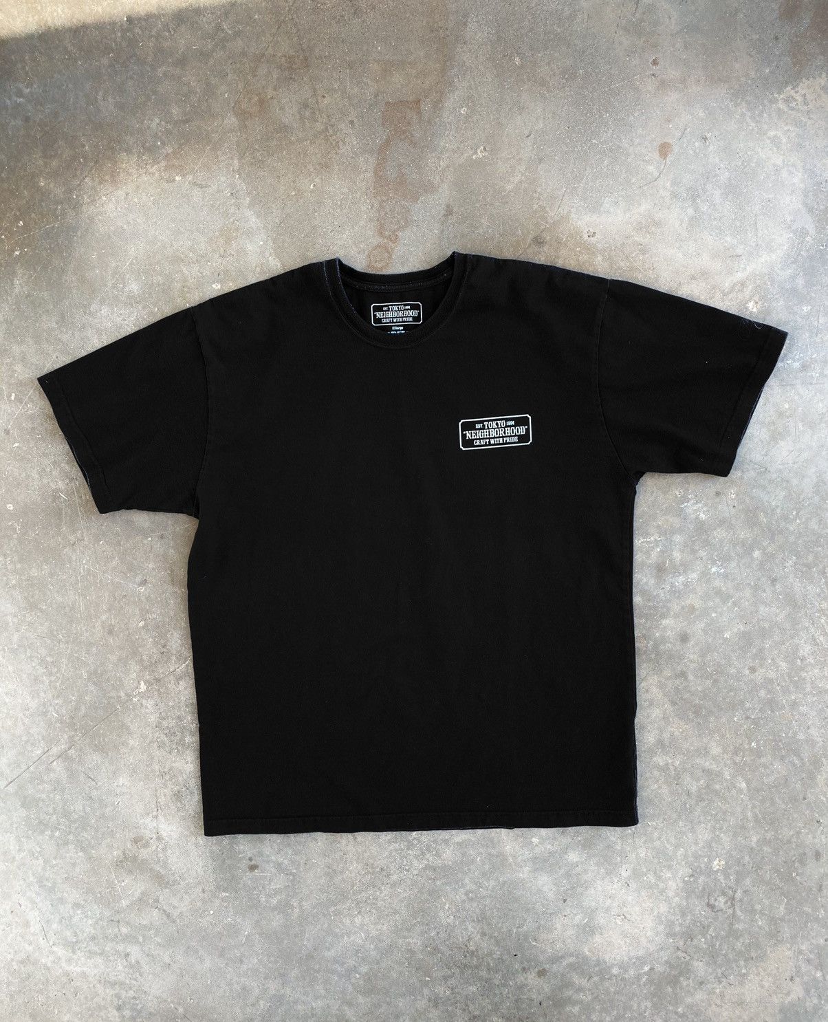 Neighborhood Neighborhood Japan Black OG Logo Tee Black 2XL / XXL ❄️ JPN Size US XXL / EU 58 / 5 - 1 Thumbnail